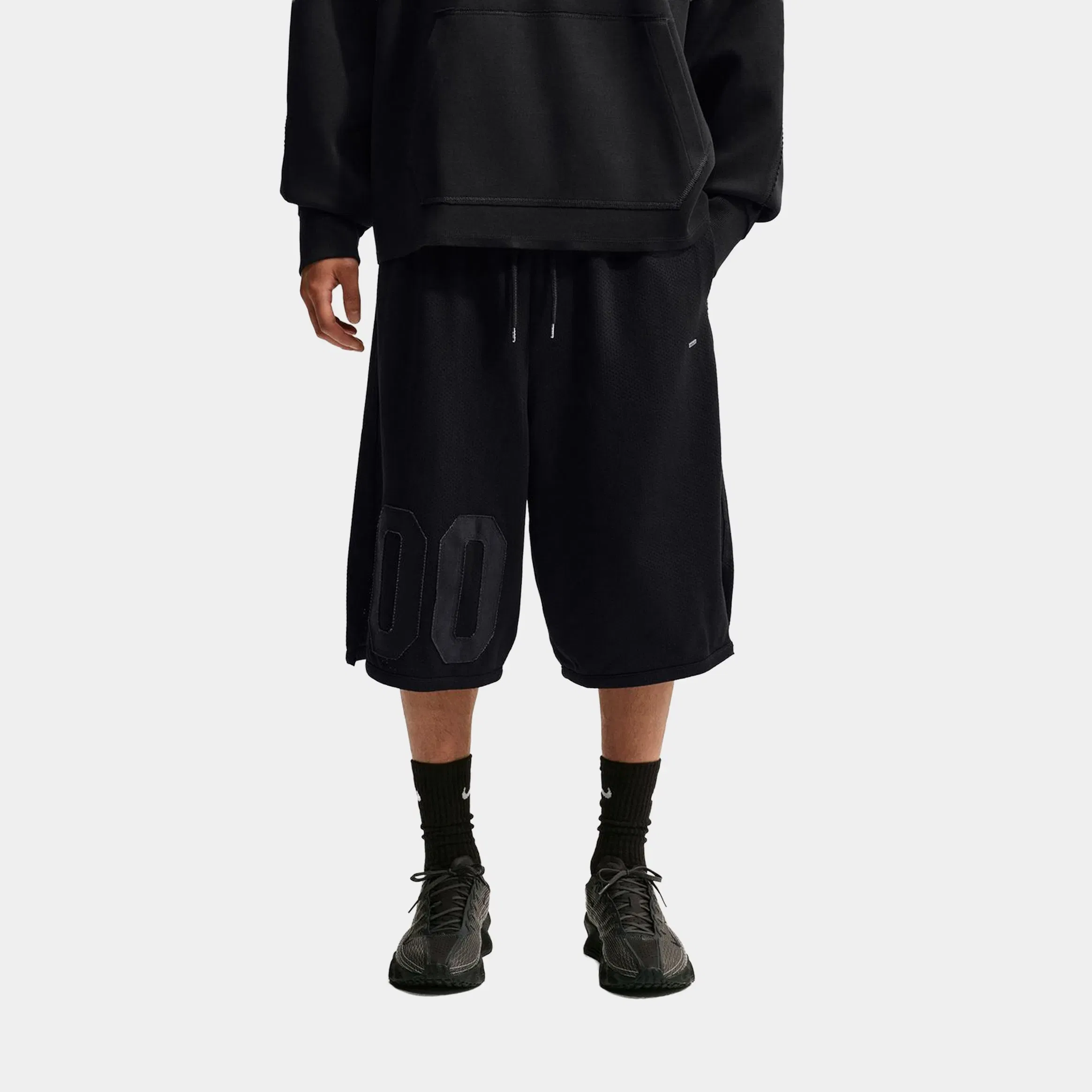 Nike NSW Jersey Mens Shorts (Black/ Ice Silver)