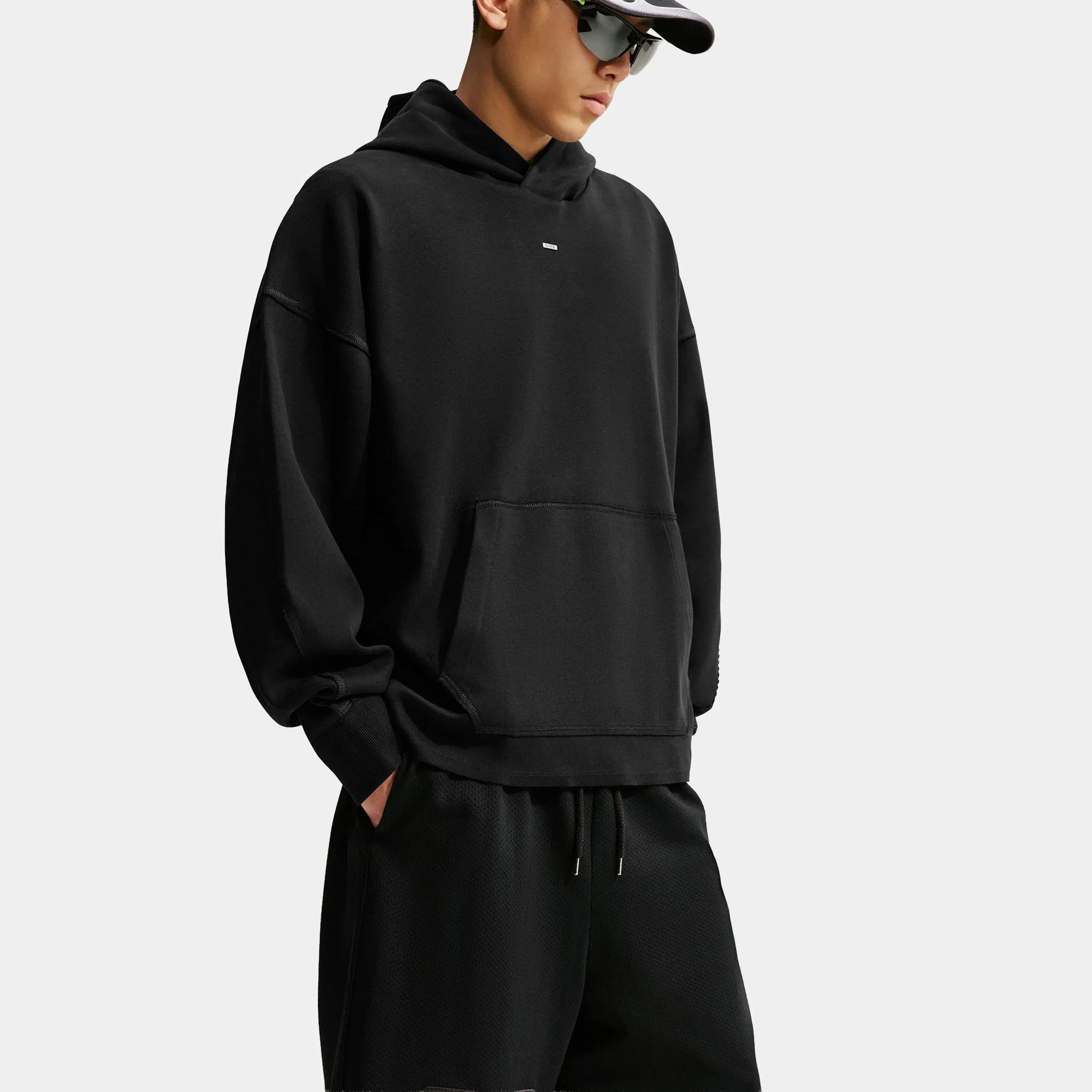 Nike NSW Jersey Mens Shorts (Black/ Ice Silver)