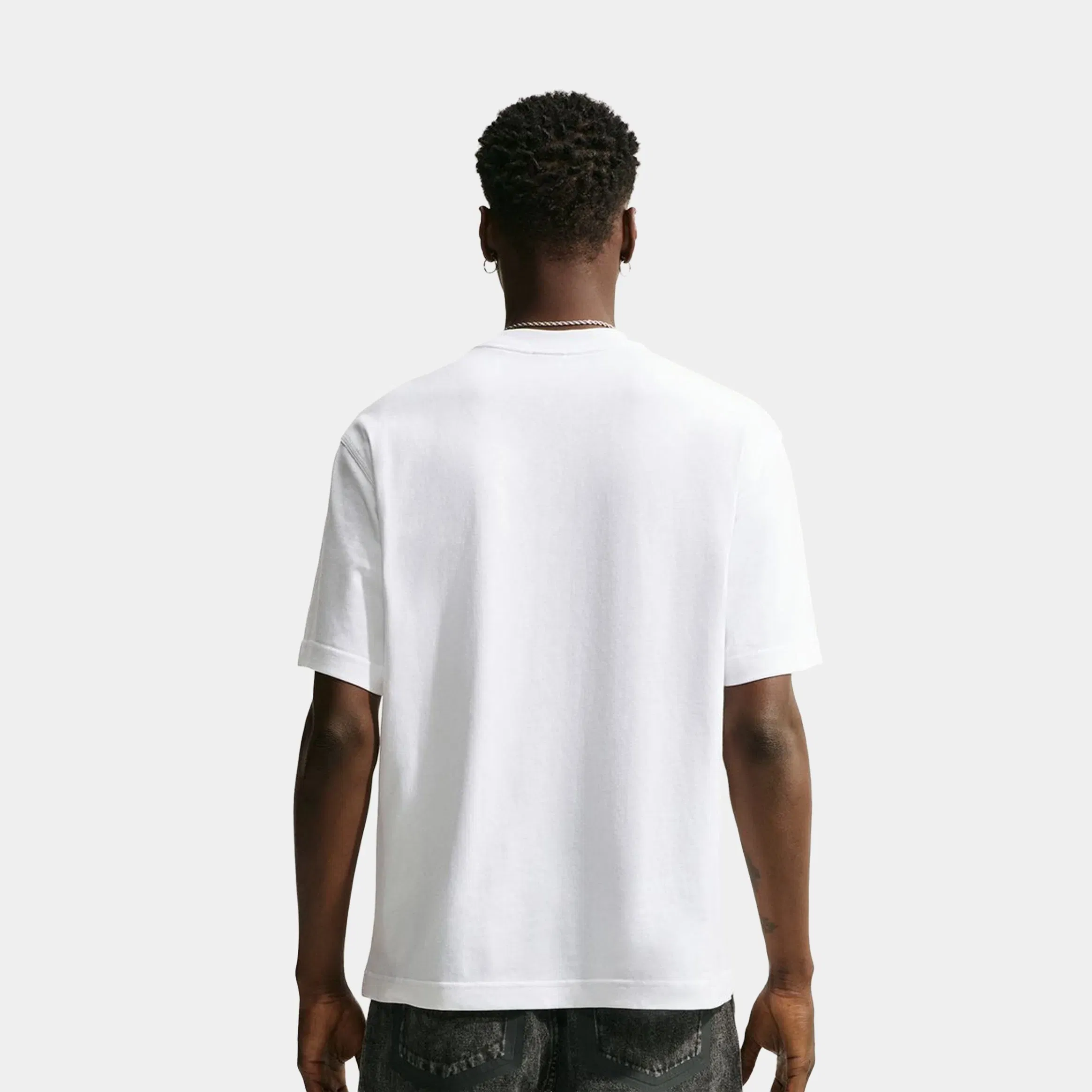 Nike NSW Goddess Print Mens Short Sleeve Shirt (White)