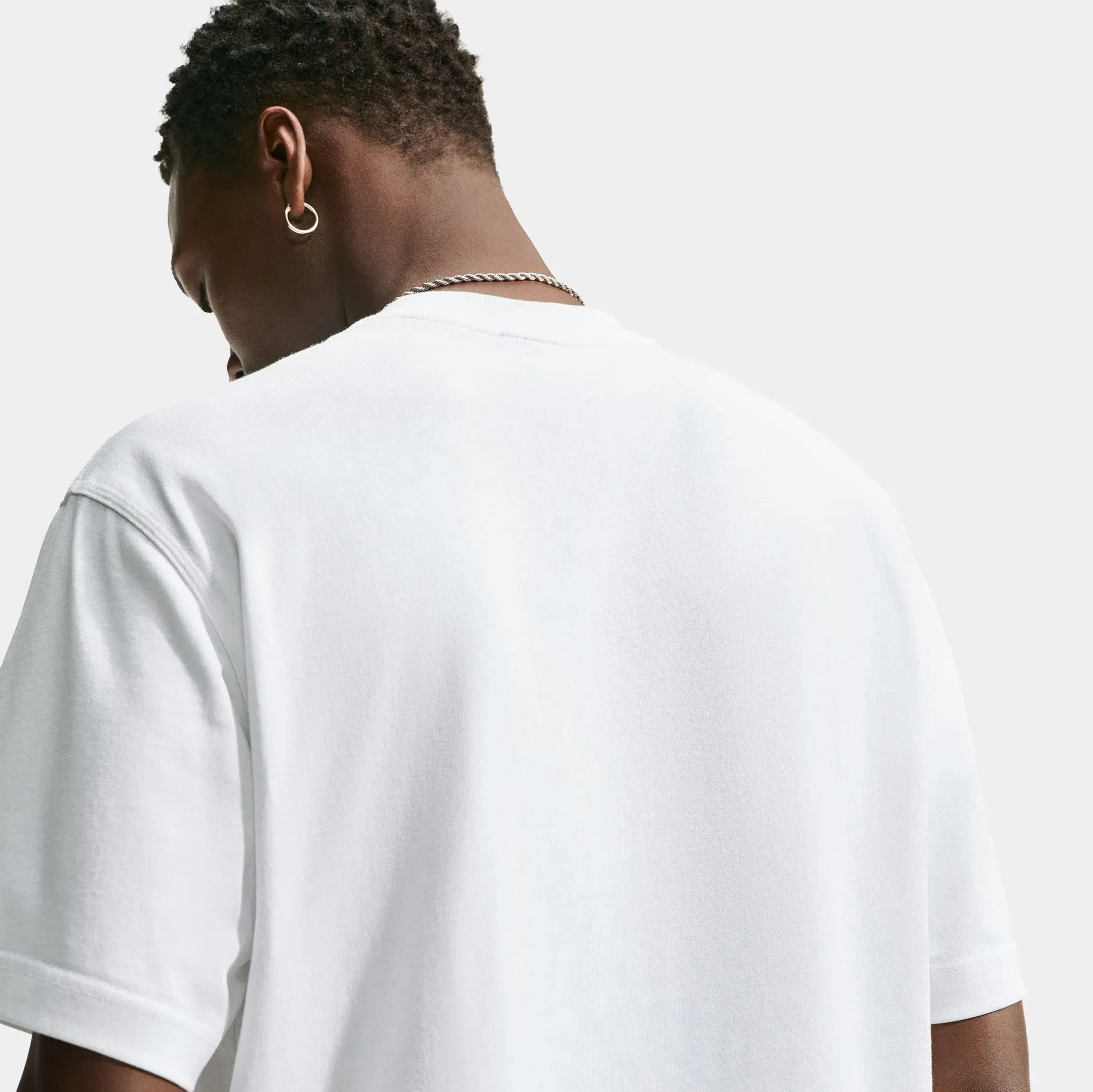Nike NSW Goddess Print Mens Short Sleeve Shirt (White)