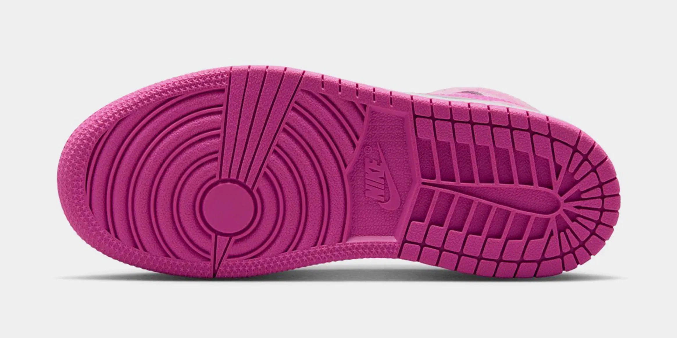 Air Jordan 1 Mid Infant Toddler Lifestyle Shoes (Pink Foam/China Rose/White)