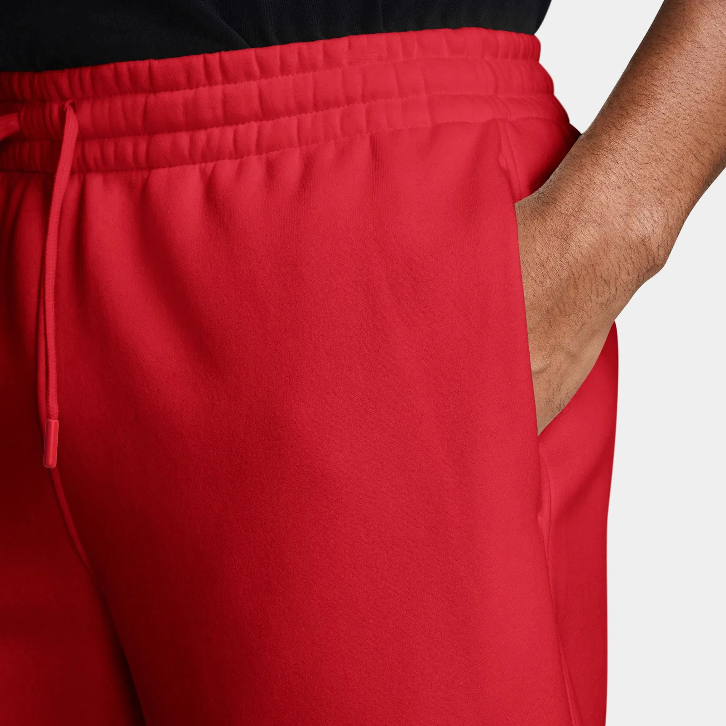 Air Jordan Brooklyn 9" Fleece Mens Shorts (University Red/Black)