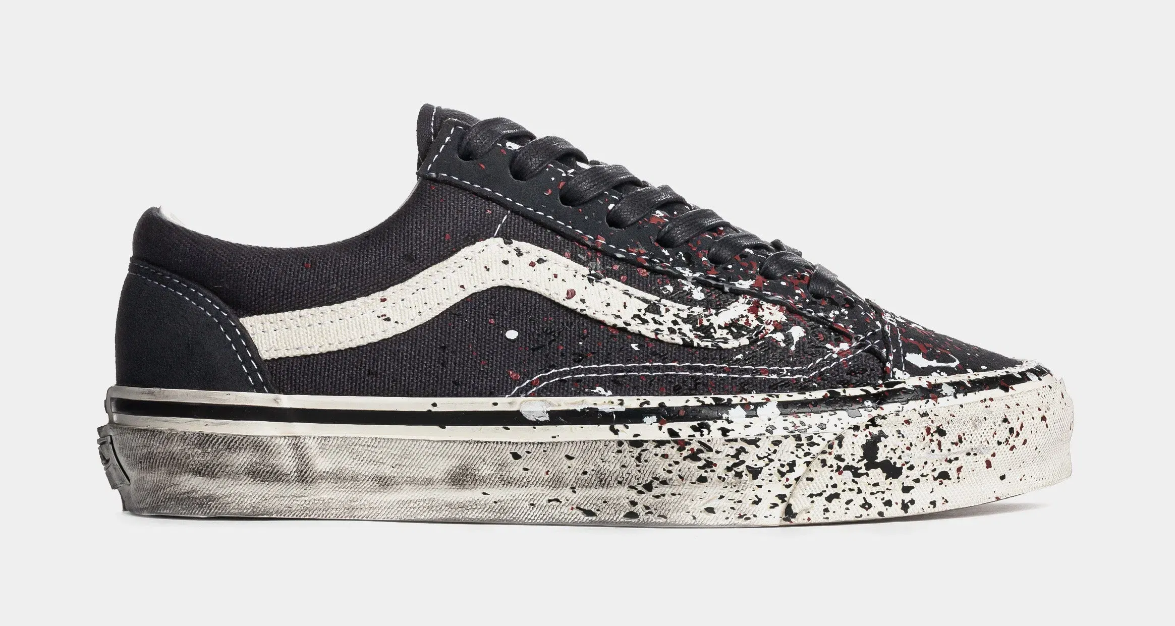 Vans Premium Old Skool 36 Paint Splatter Mens Skate Shoes (Charcoal Grey)