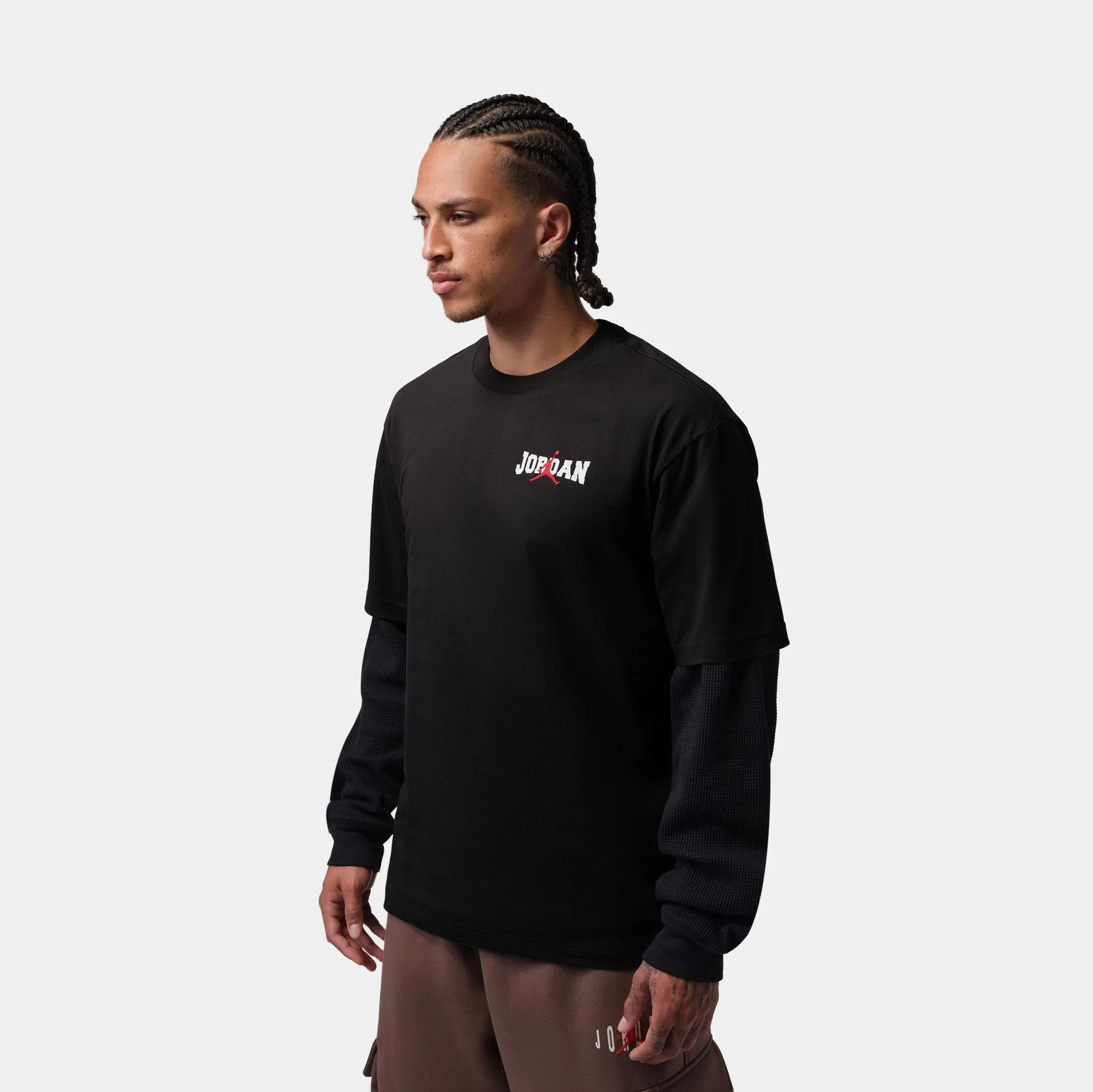 Air Jordan Brooklyn MJ Air Crew Mens Short Sleeve Shirt (Off Noir)