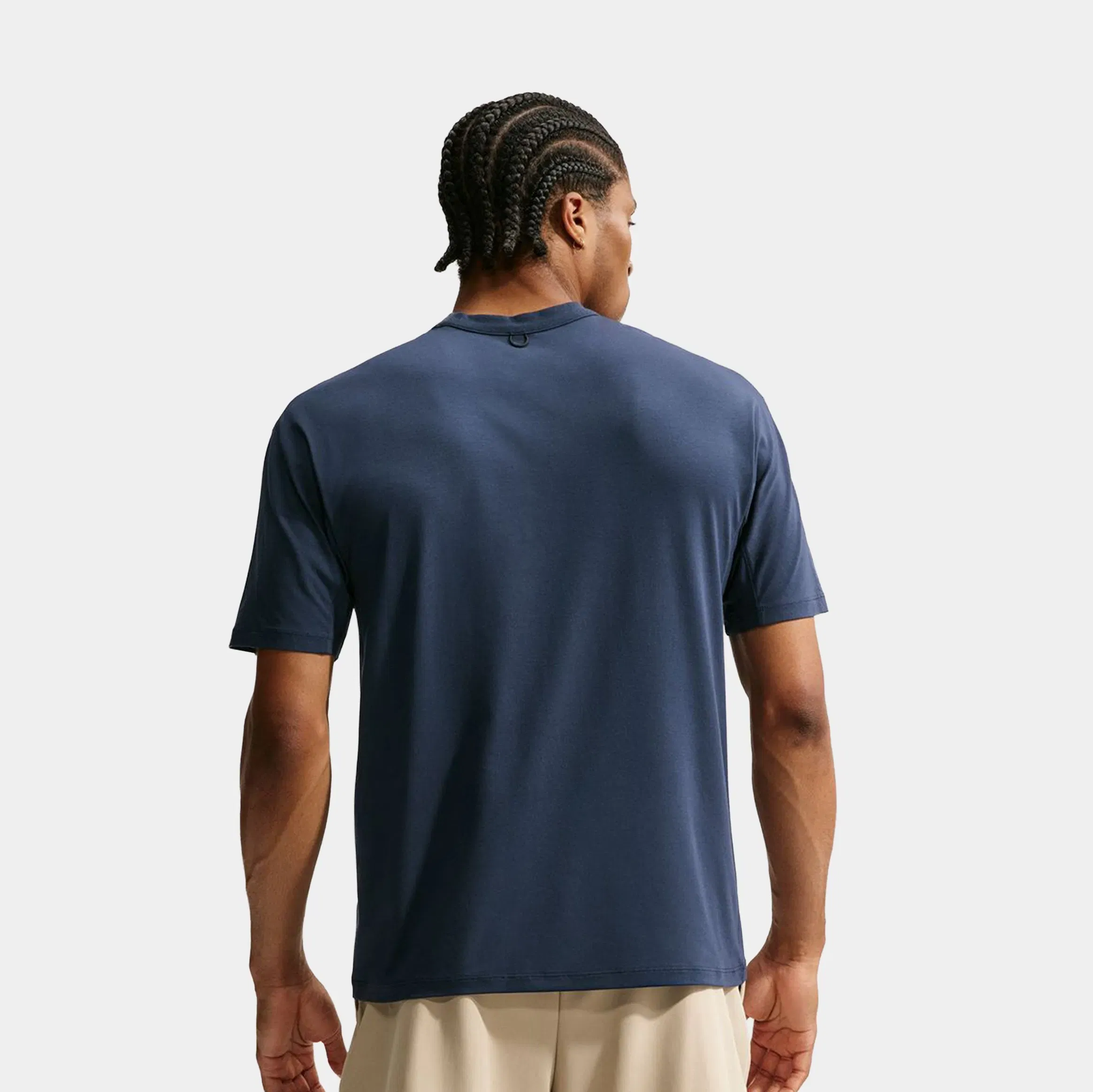 Nike 24.7 ImpossiblySoft Light Dri Fit Mens Short Sleeve Shirt (Obsidian/Black/Dark Obsidian)