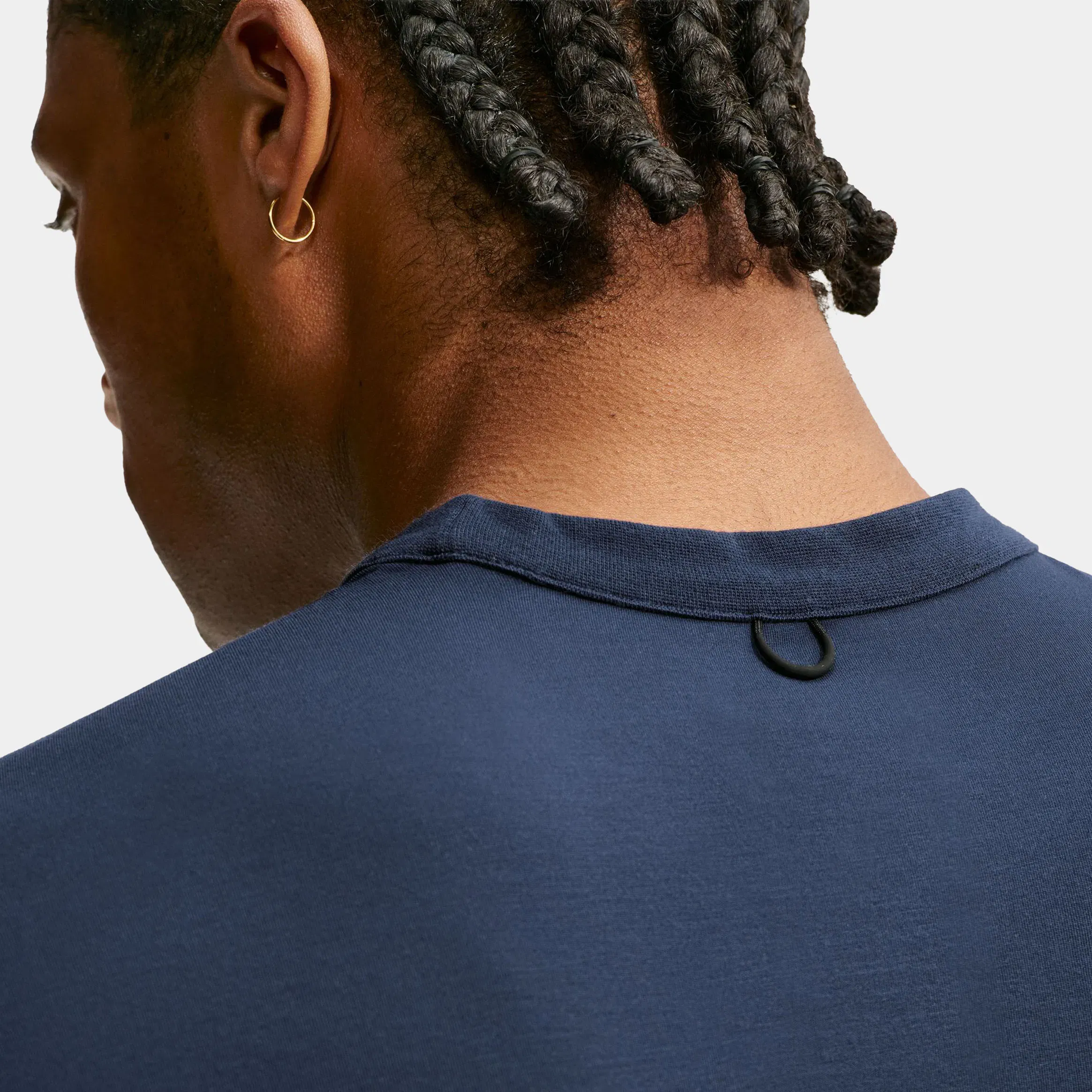 Nike 24.7 ImpossiblySoft Light Dri Fit Mens Short Sleeve Shirt (Obsidian/Black/Dark Obsidian)