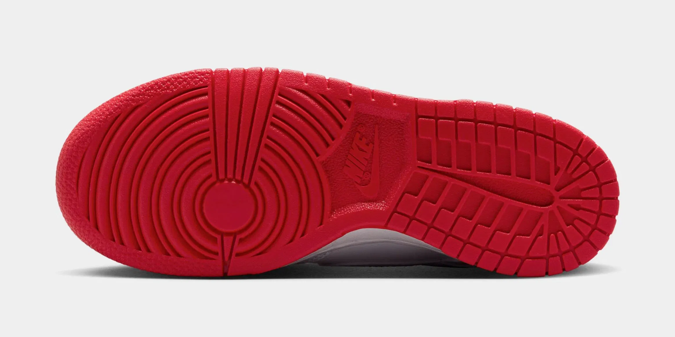Nike Dunk Low Grade School Lifestyle Shoes (White/University Red)