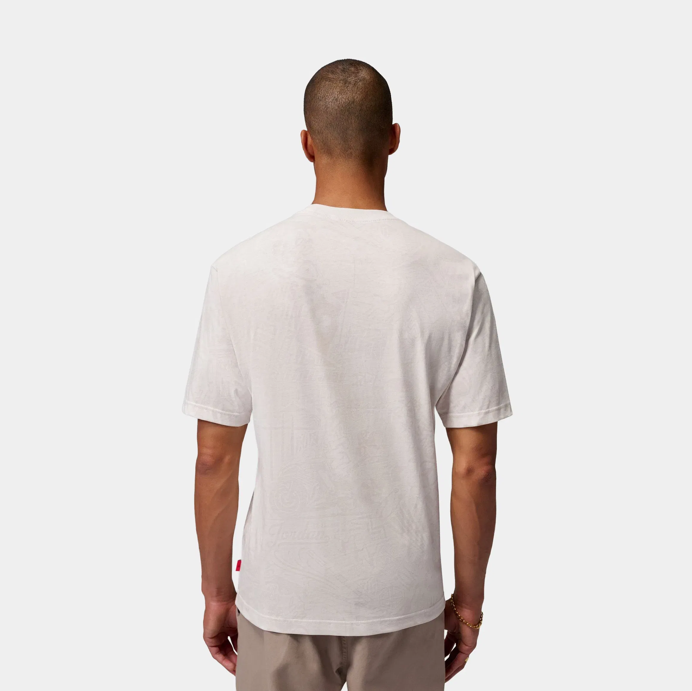 Air Jordan Brooklyn Mens Short Sleeve Shirt (Phantom/University Red)