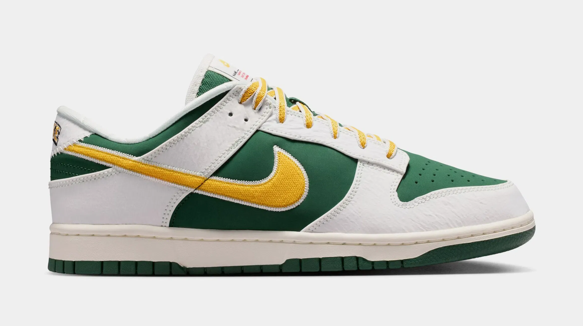 Nike Dunk Low Varsity Mens Lifestyle Shoes (Sail/University Gold/Fir/University Red)