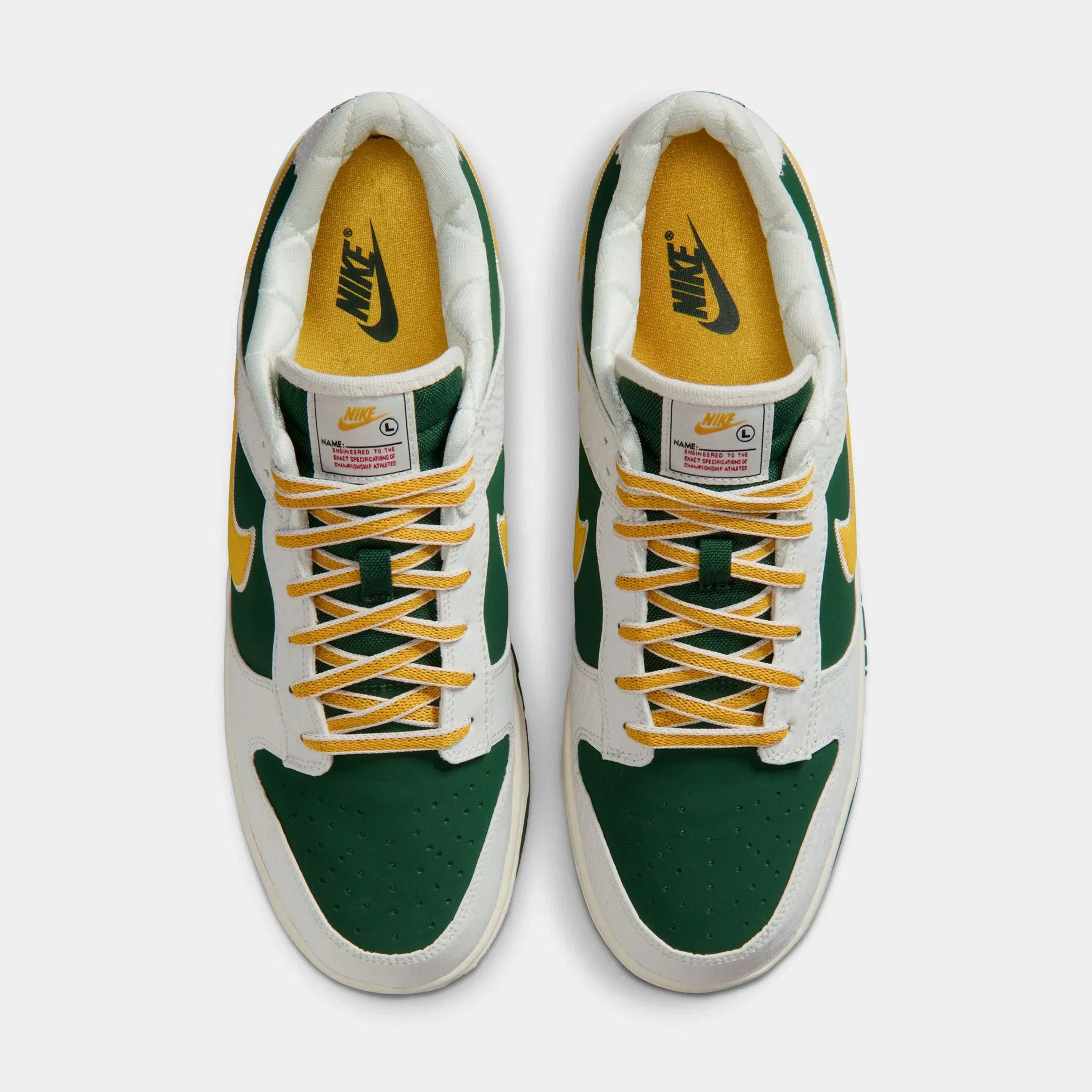 Nike Dunk Low Varsity Mens Lifestyle Shoes (Sail/University Gold/Fir/University Red)