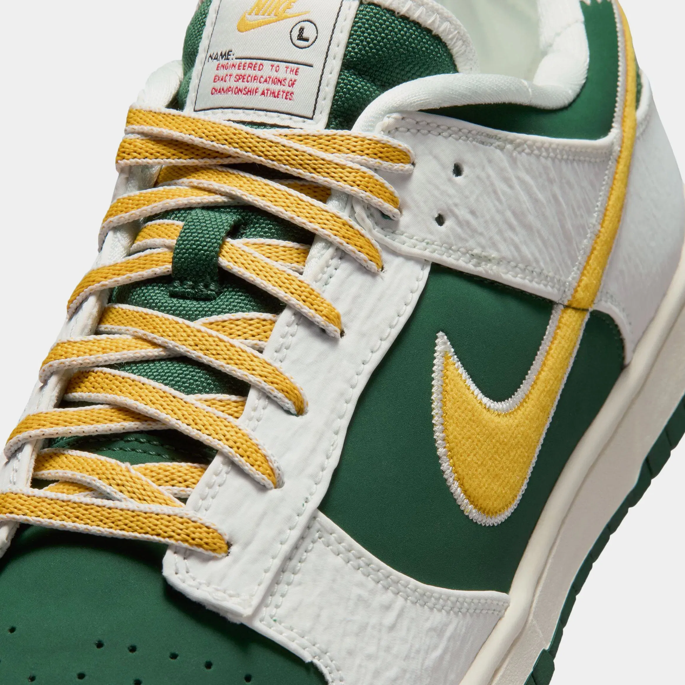 Nike Dunk Low Varsity Mens Lifestyle Shoes (Sail/University Gold/Fir/University Red)