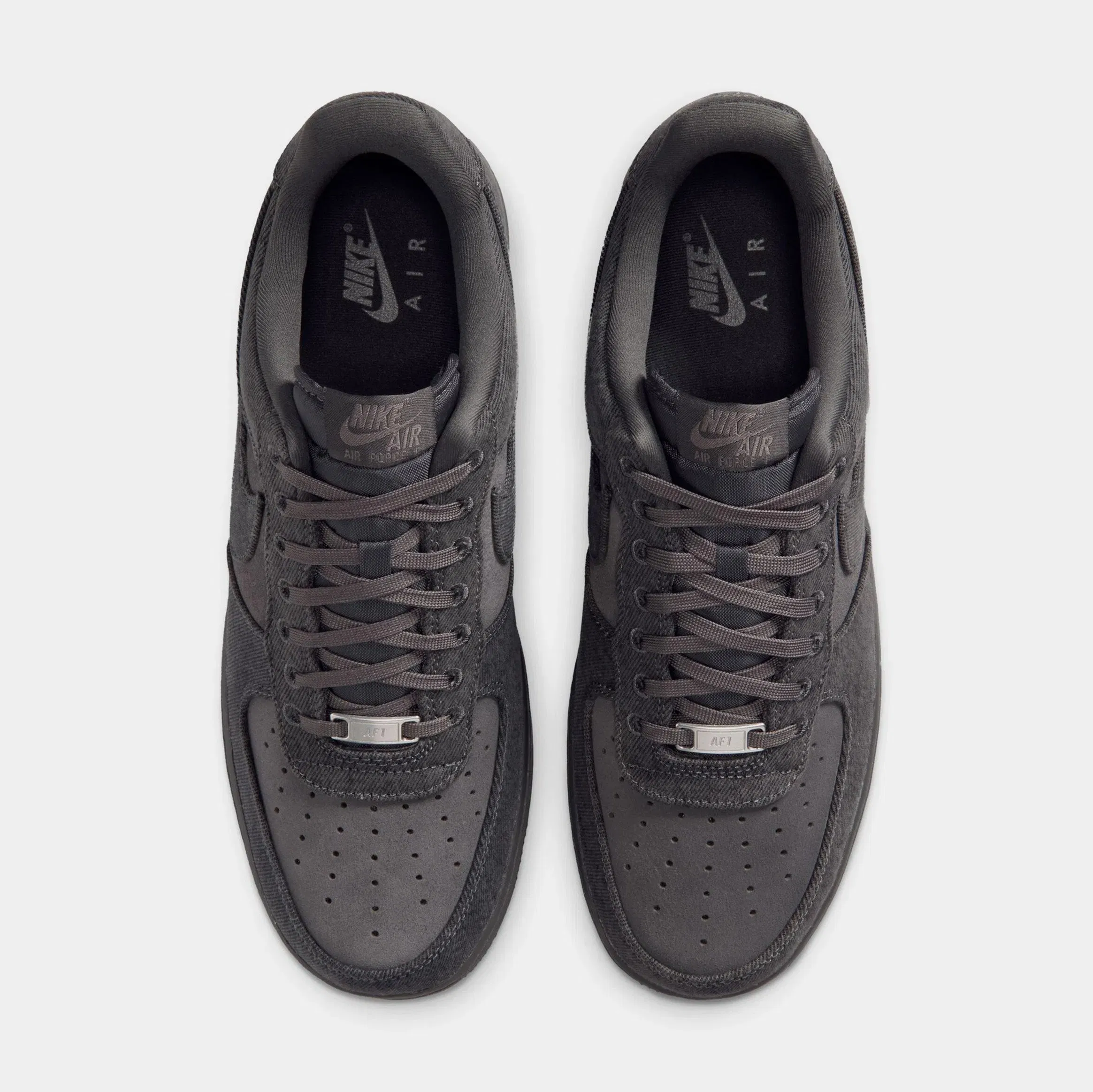 Nike Air Force 1 Denim Mens Lifestyle Shoes (Anthracite/Anthracite/Medium Ash)