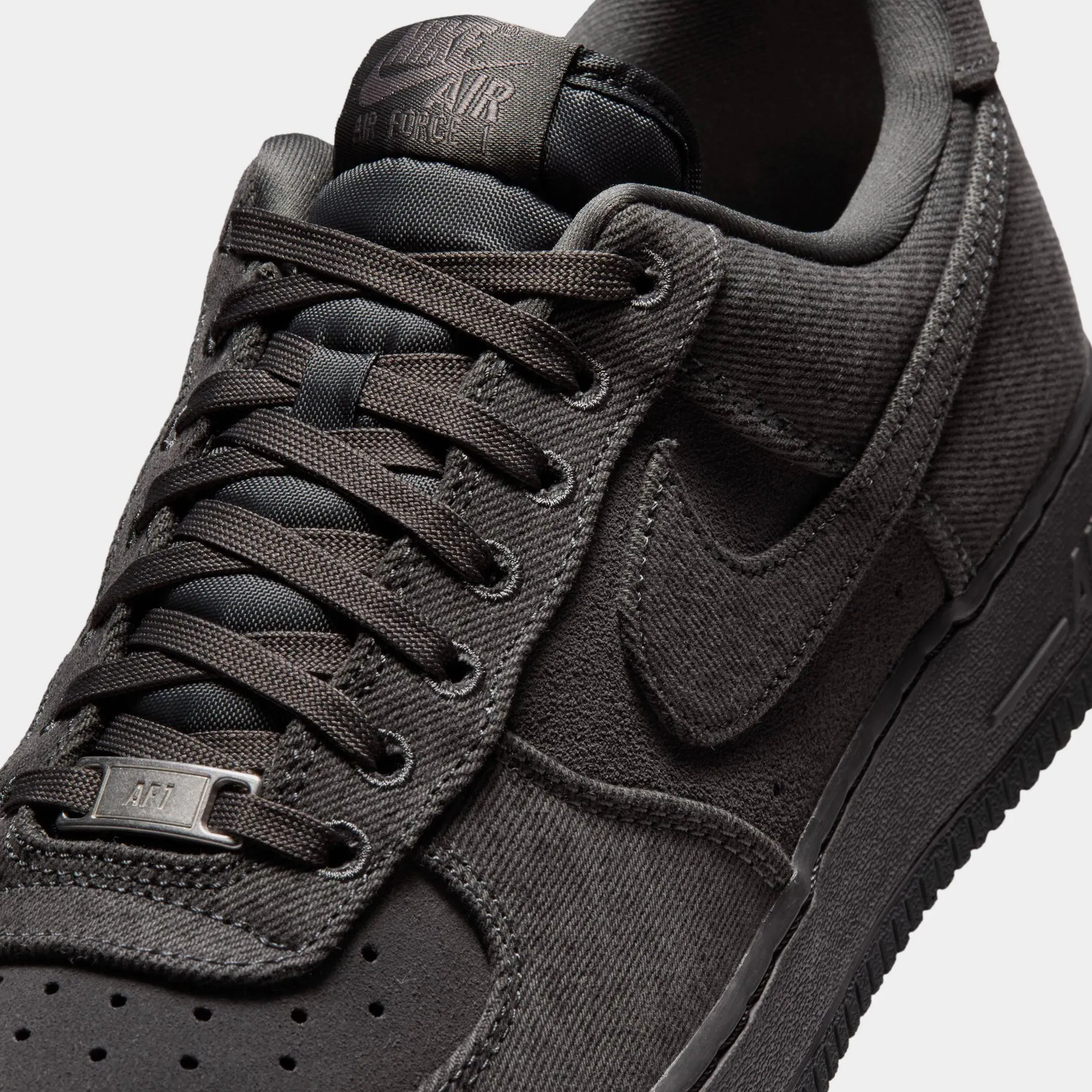 Nike Air Force 1 Denim Mens Lifestyle Shoes (Anthracite/Anthracite/Medium Ash)