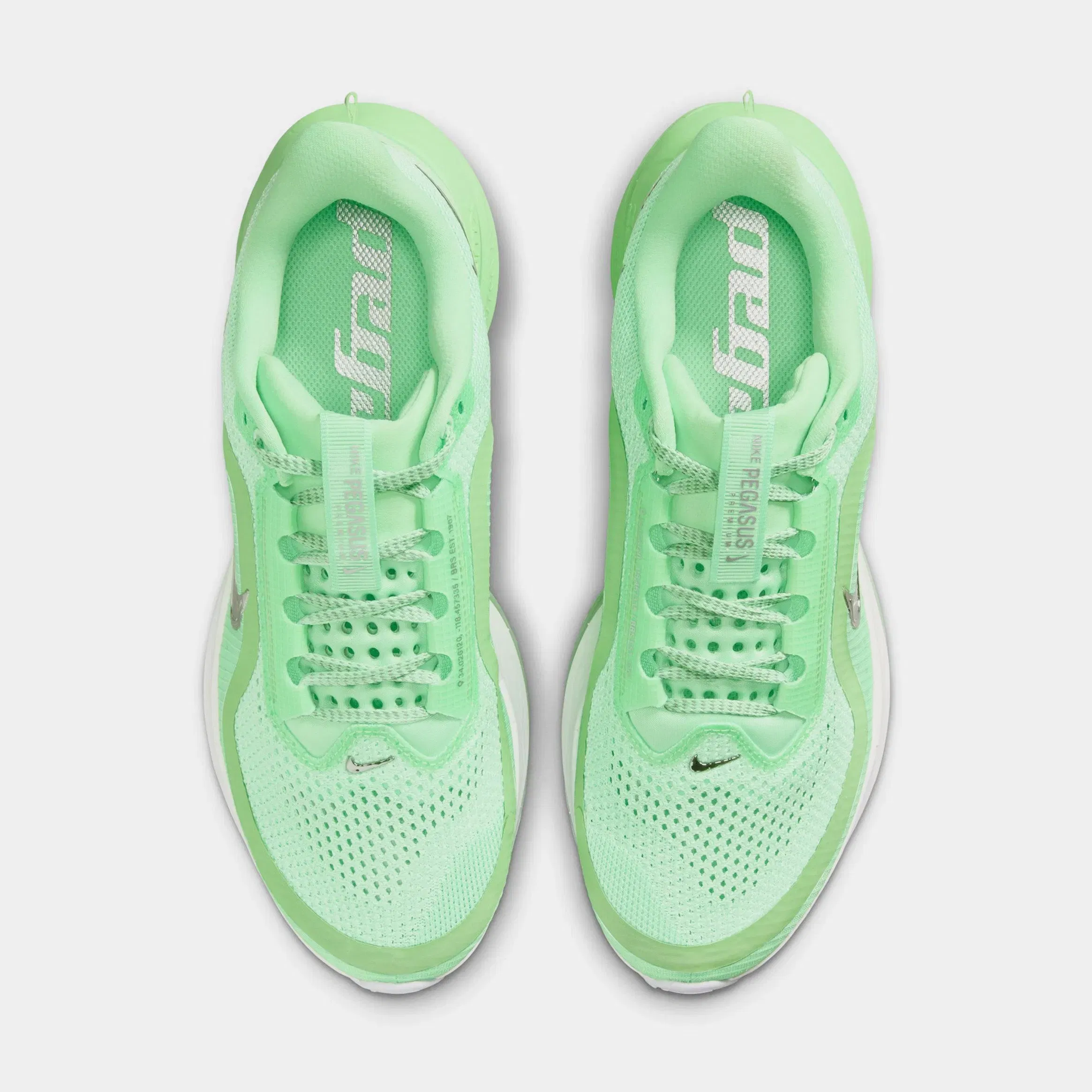 Nike Pegasus Premium Womens Running Shoes (Illusion Green/White/Metallic Silver)