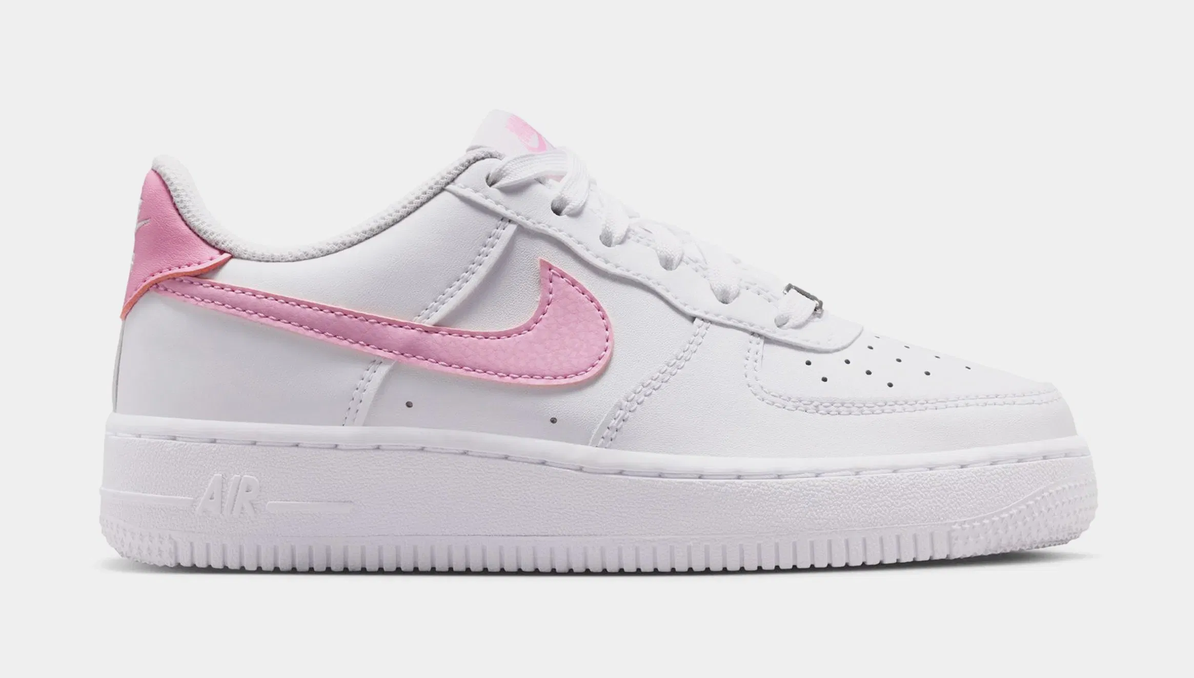 Nike Air Force 1 Low Preschool Lifestyle Shoes (White/Pink Rise)