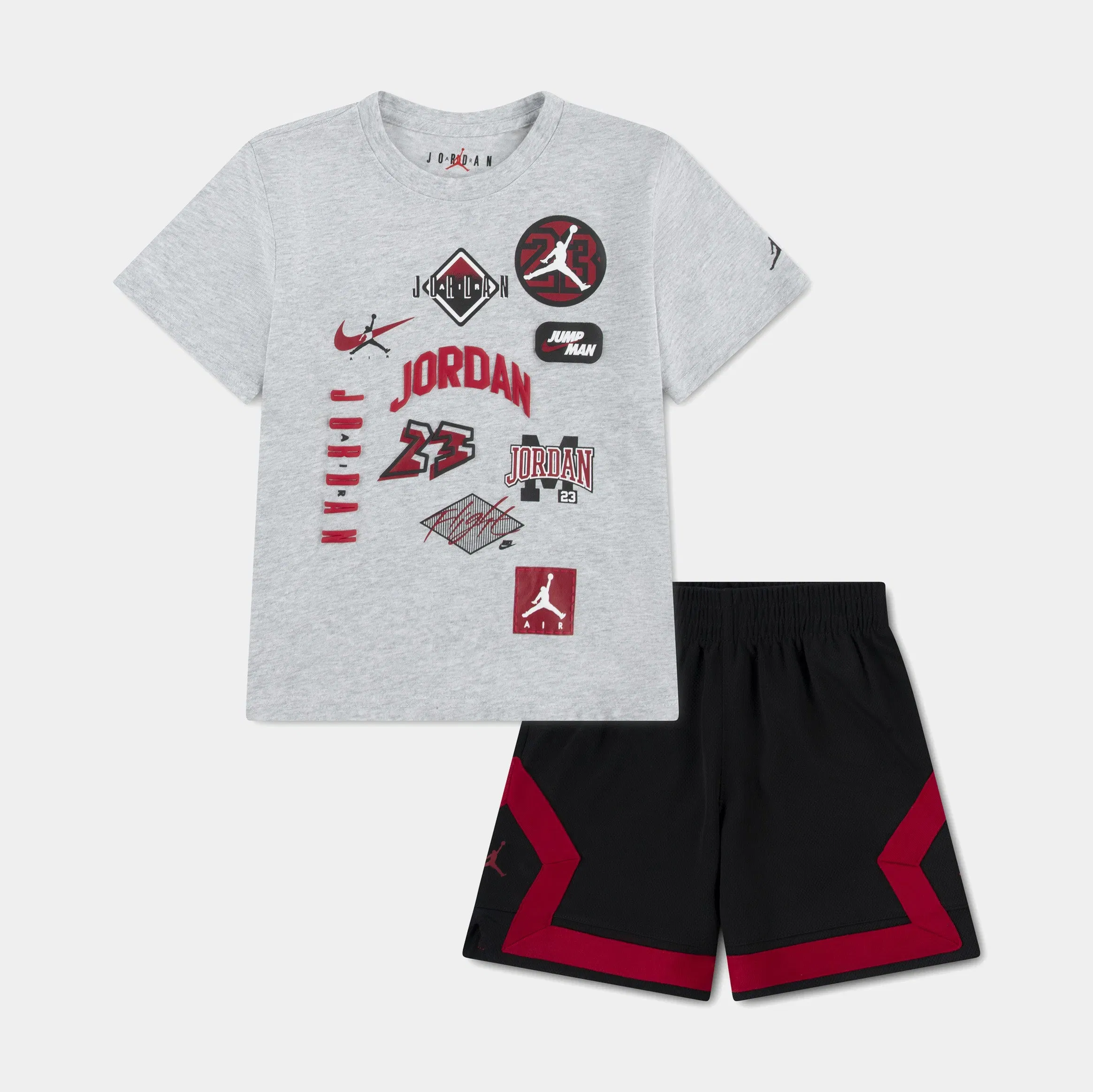 Air Jordan Dynasty Patch Mesh Preschool Set (Black)