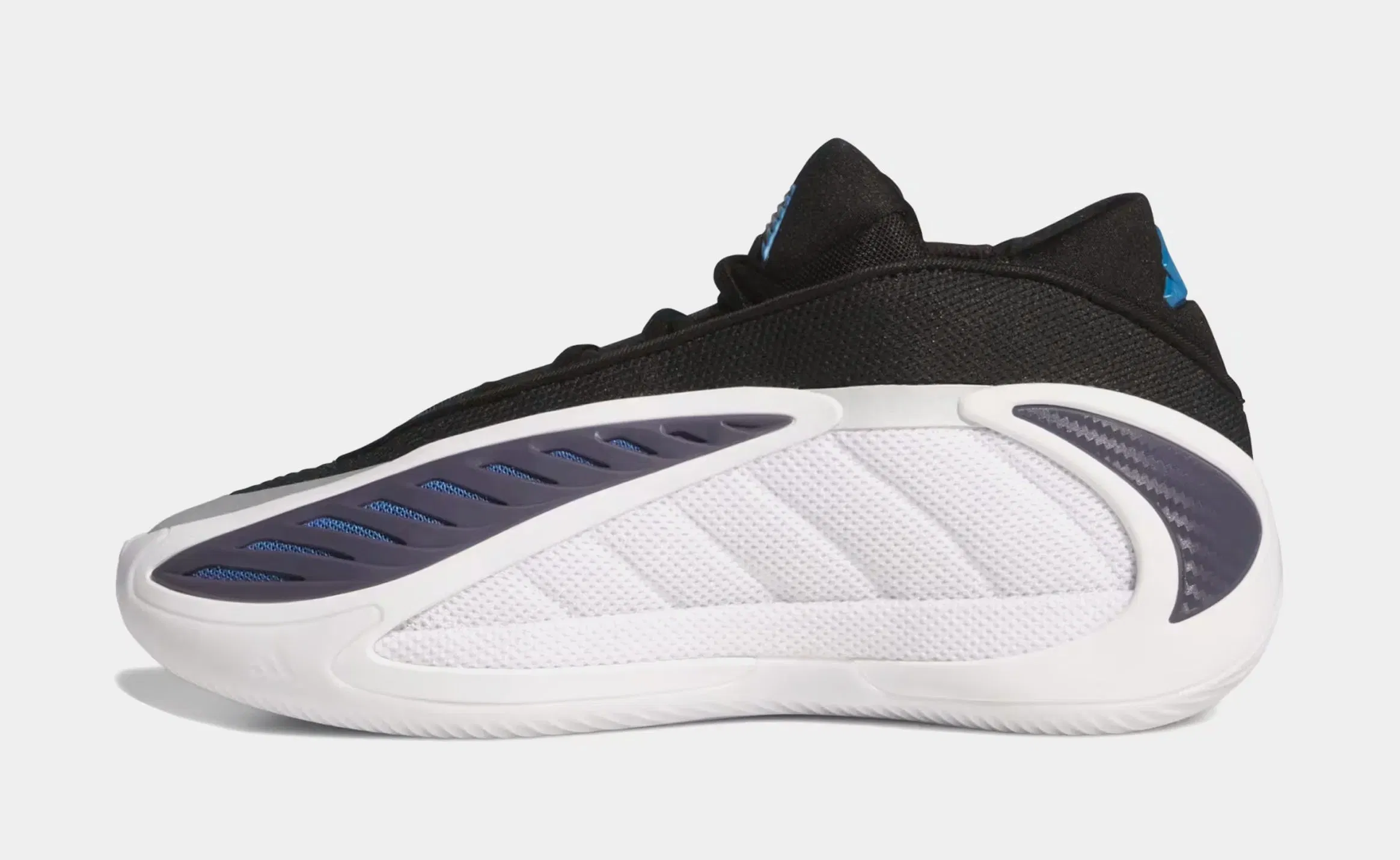 adidas Anthony Edwards 2 Alphadawg Grade School Basketball Shoes (Footwear White/Core Black/Dusty Ink)