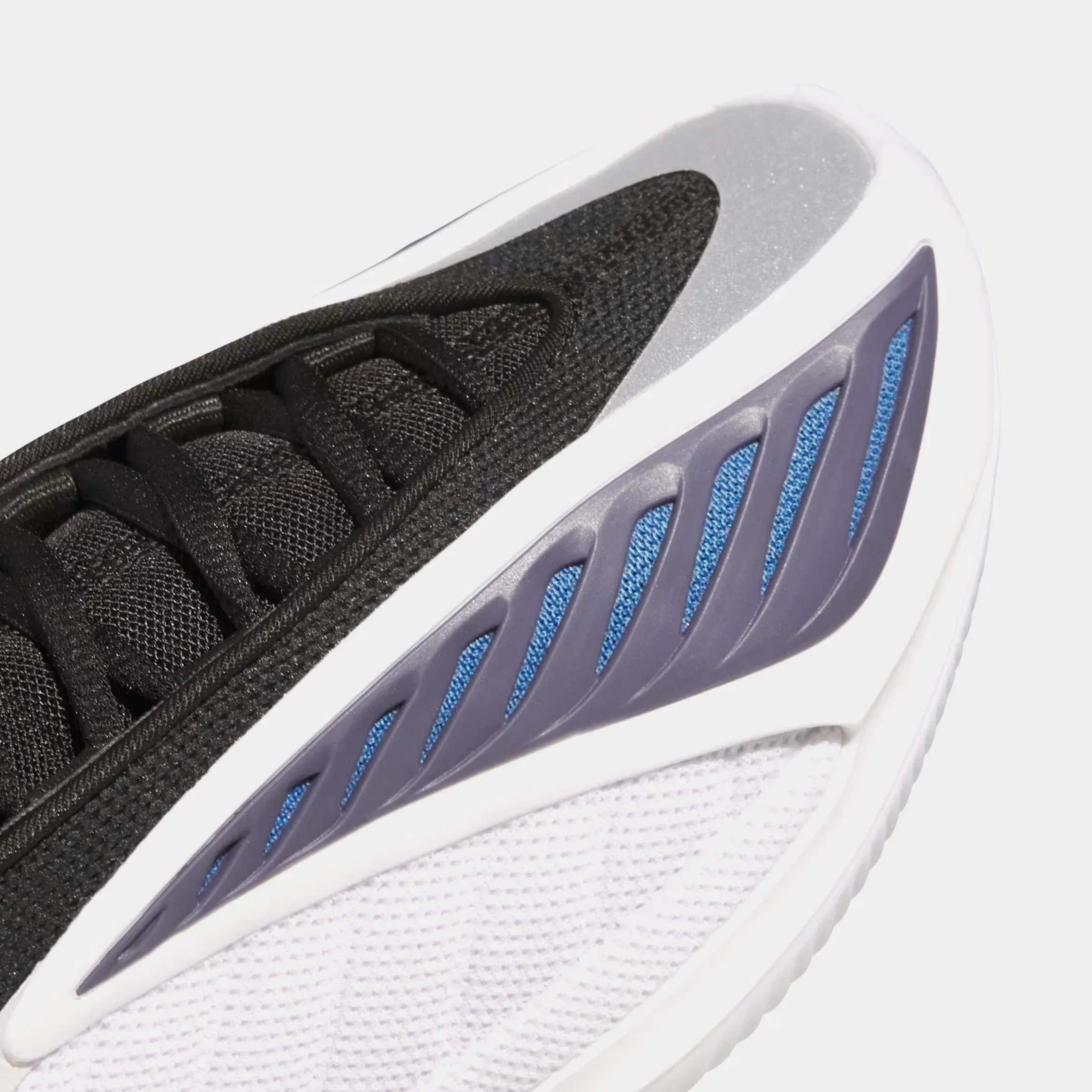 adidas Anthony Edwards 2 Alphadawg Grade School Basketball Shoes (Footwear White/Core Black/Dusty Ink)