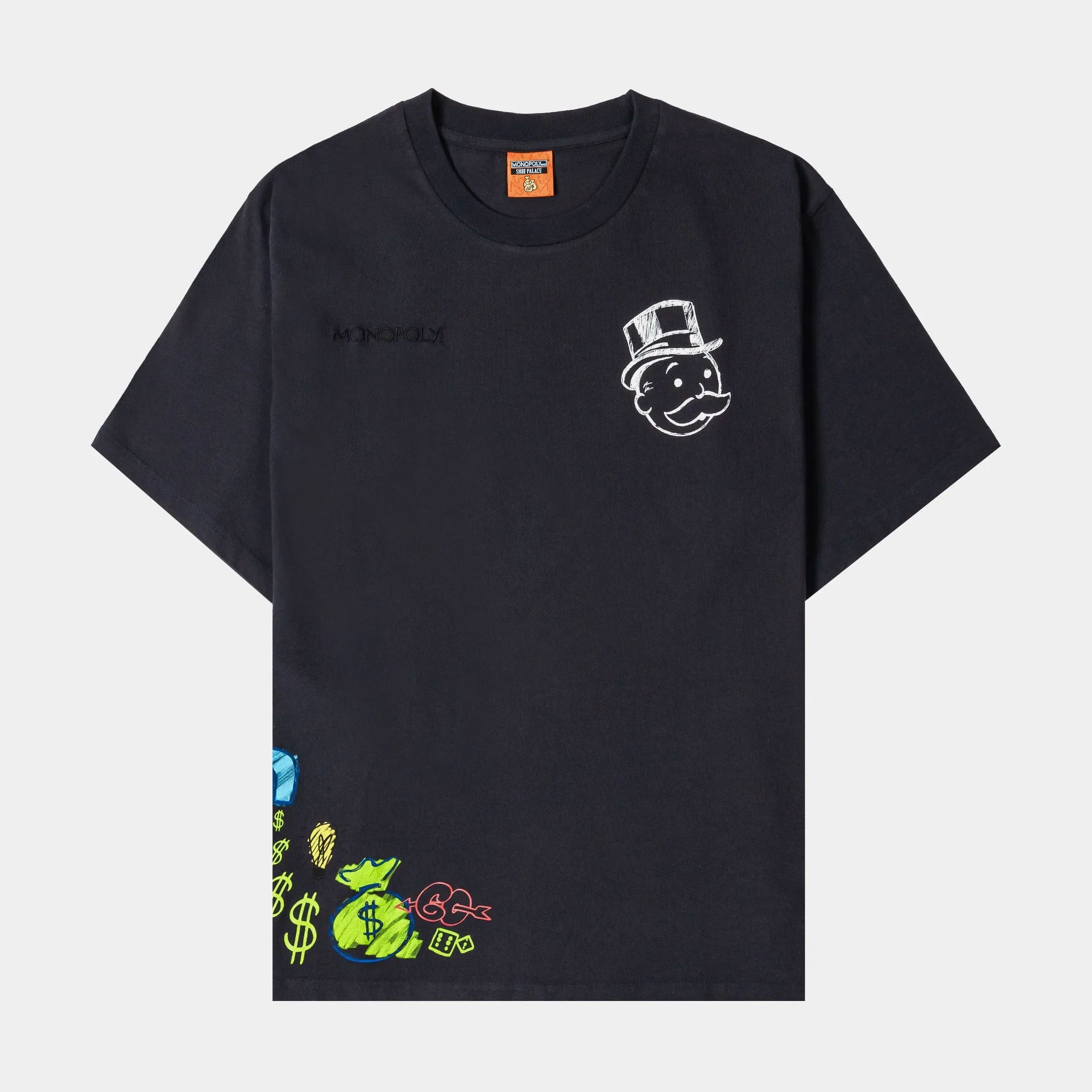 MONOPOLY X SP SP x Monopoly Moolah Mens Short Sleeve Shirt (Black/White)
