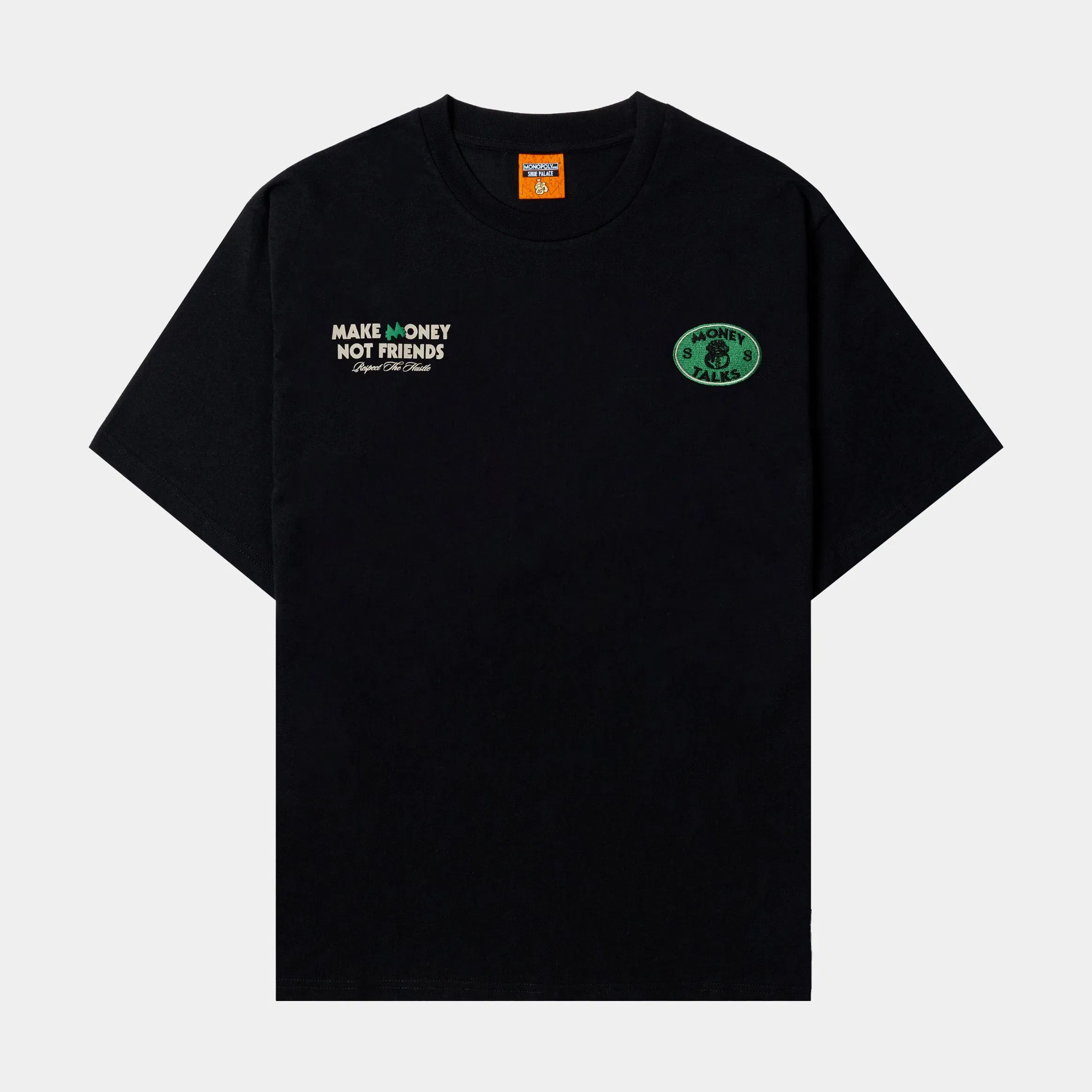 MONOPOLY X SP SP x Monopoly Silence Pays Mens Short Sleeve Shirt (Black/Green)