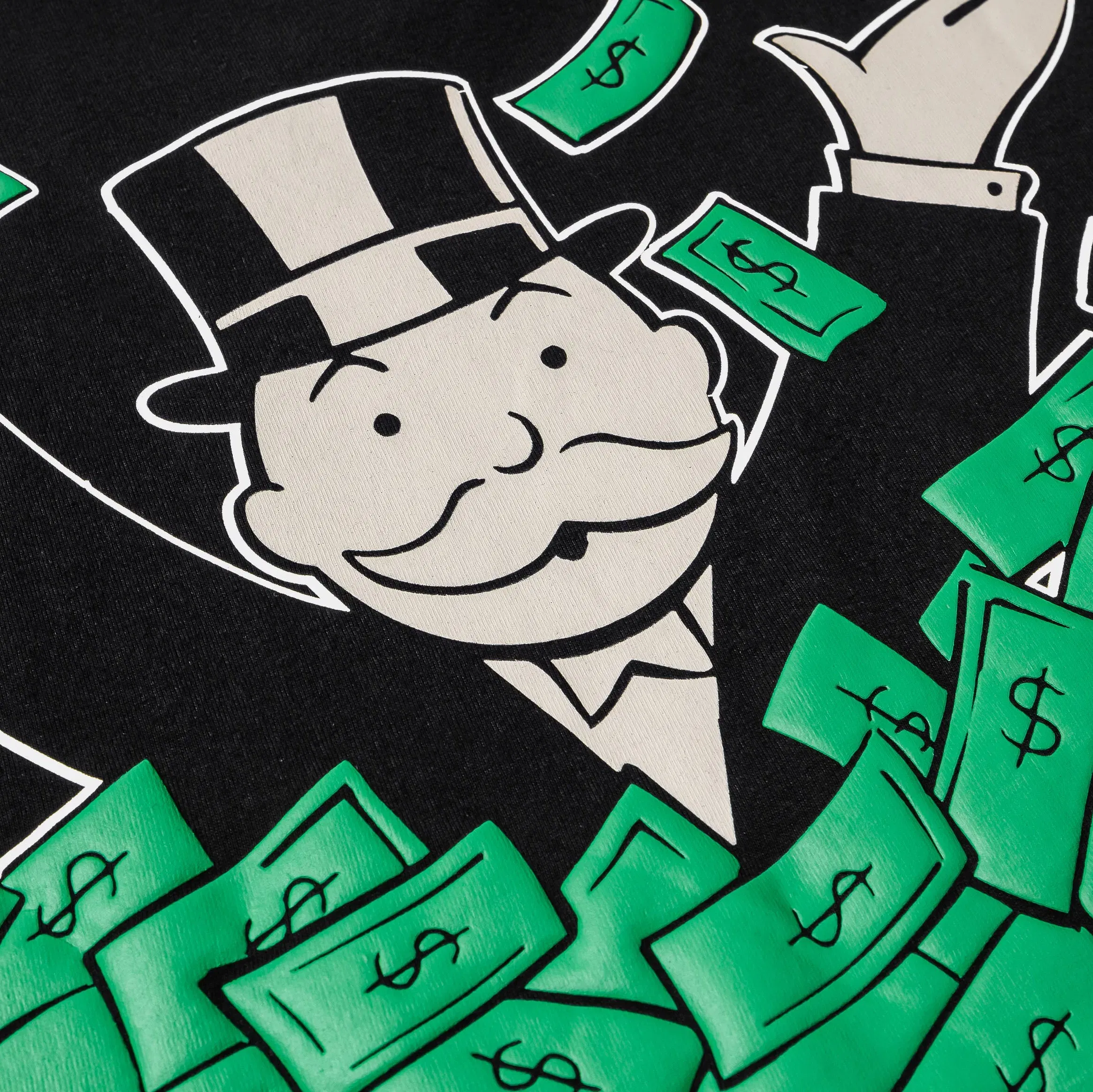 MONOPOLY X SP SP x Monopoly Silence Pays Mens Short Sleeve Shirt (Black/Green)