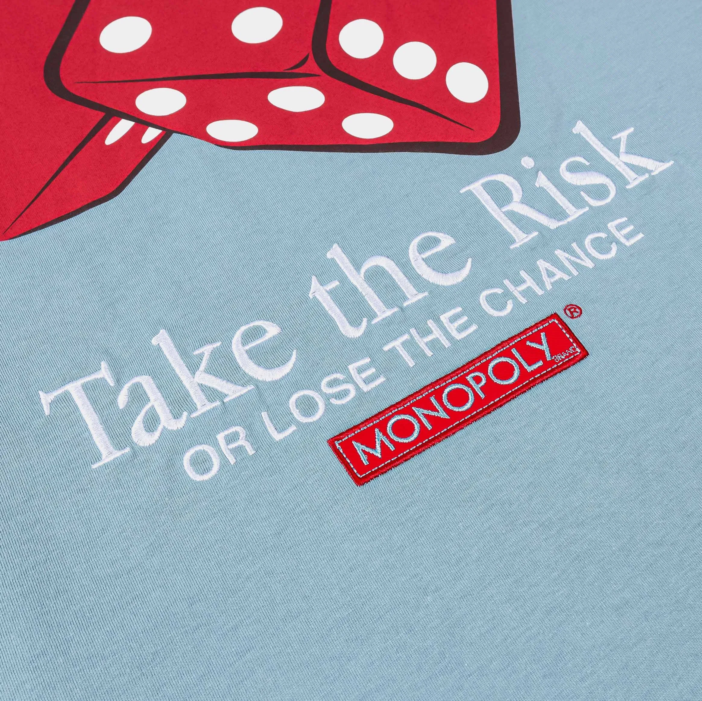 MONOPOLY X SP SP x Monopoly Take The Risk Mens Short Sleeve Shirt (Blue/Red)