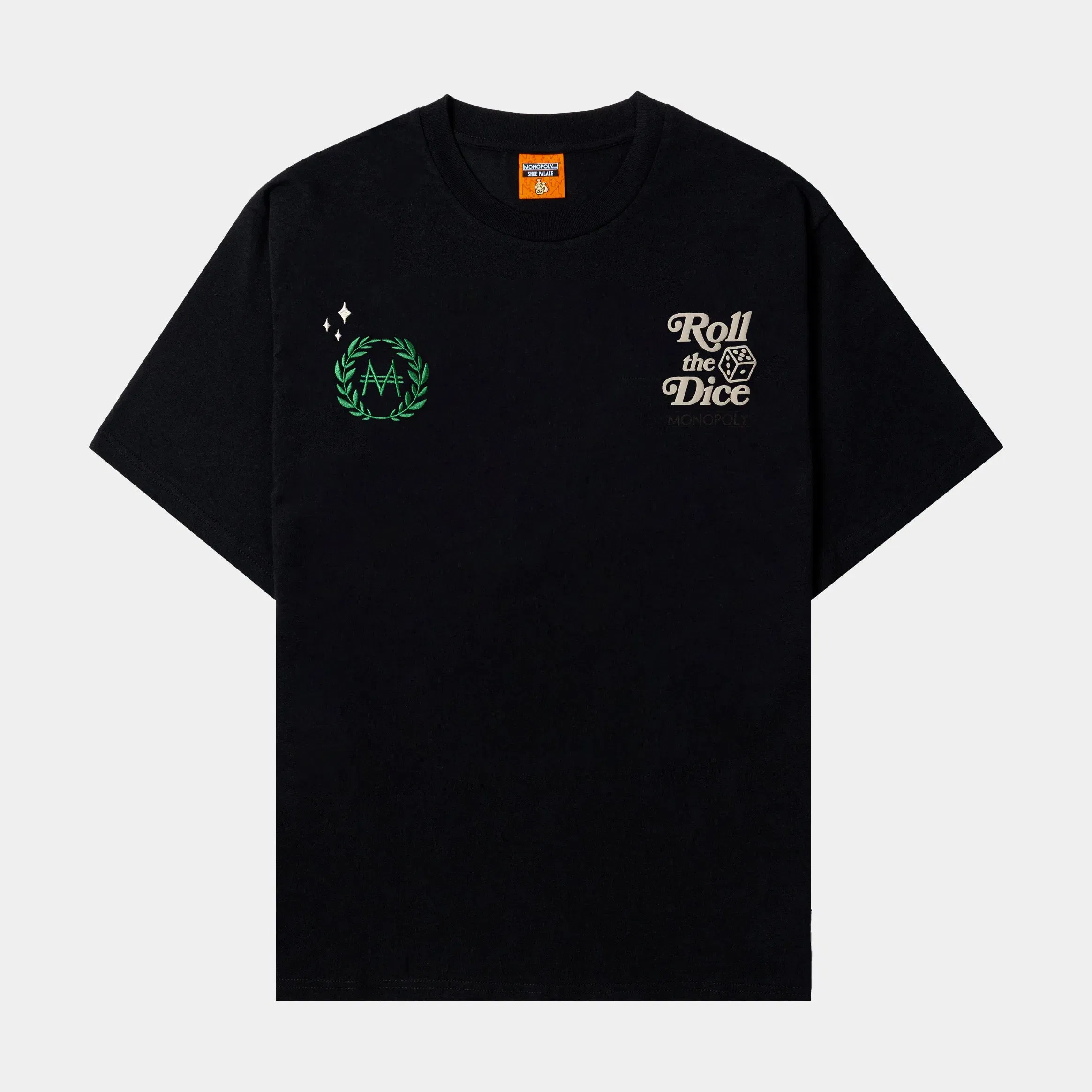 MONOPOLY X SP SP x Monopoly Hustle Mens Short Sleeve Shirt (Black/Cream)