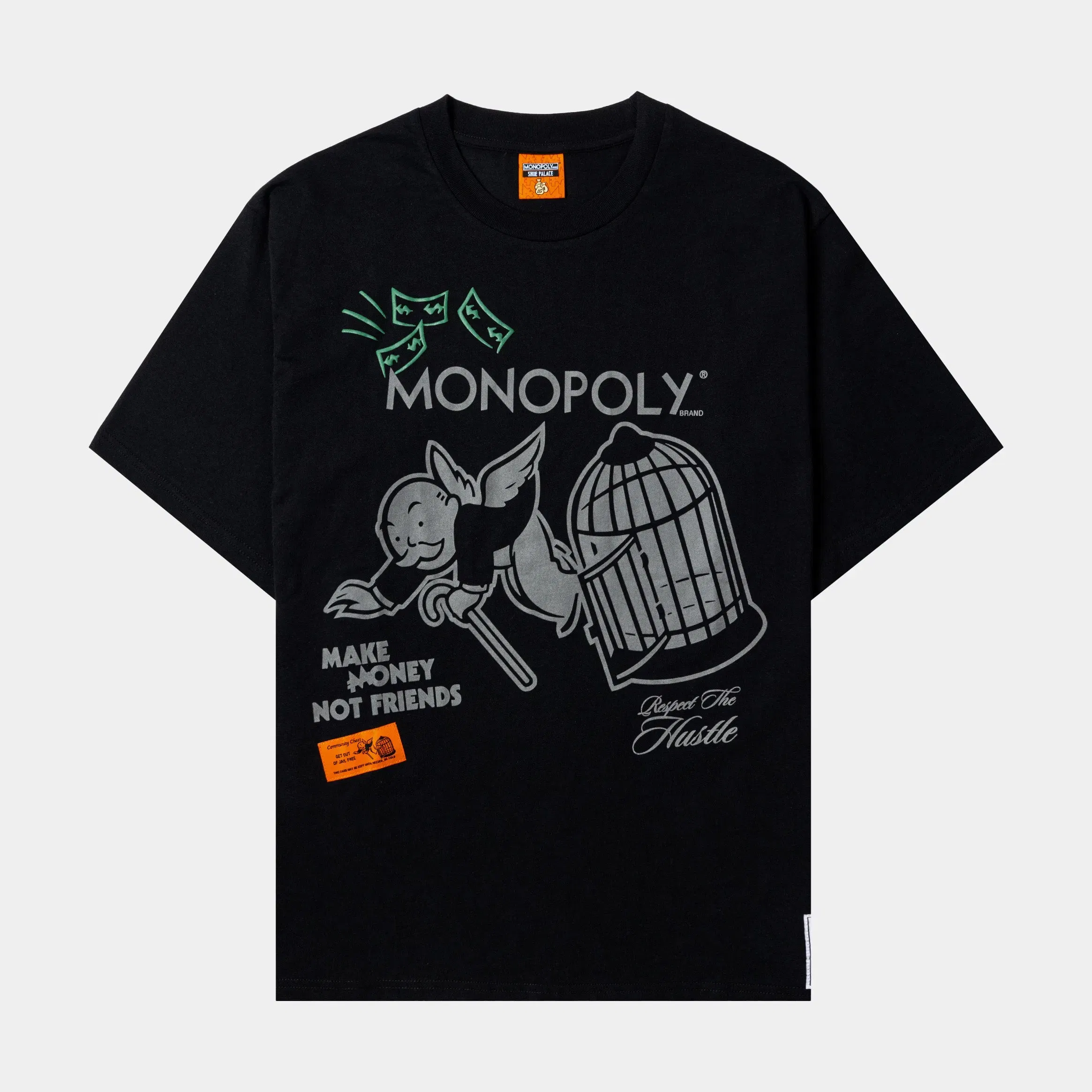 MONOPOLY X SP SP x Monopoly Chance Mens Short Sleeve Shirt (Black/Green)