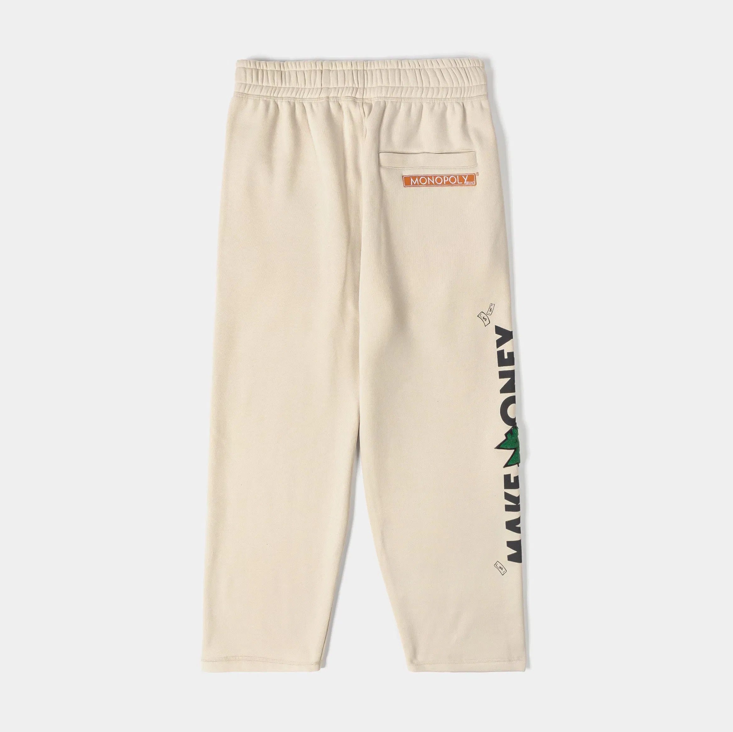 MONOPOLY X SP SP x Monopoly Make Money Not Friends Mens Sweatpants (Beige/Black)