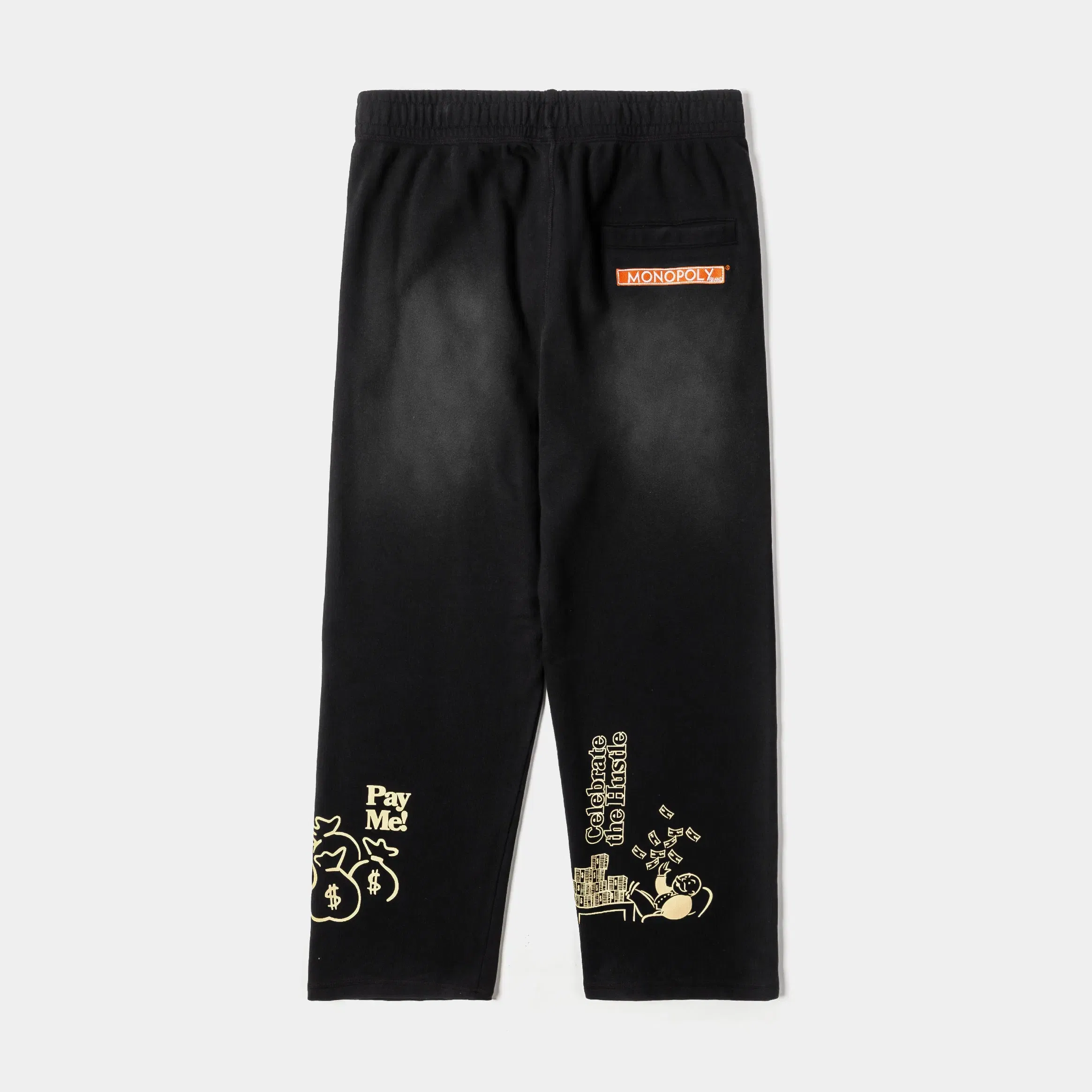 MONOPOLY X SP SP x Monopoly Money Talks Washed Mens Sweatpants (Black/Cream)