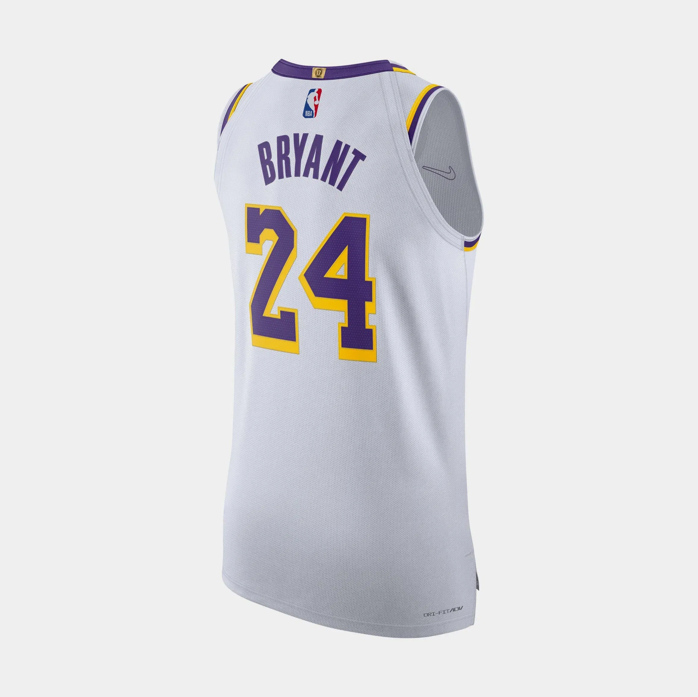 Nike Los Angeles Lakers Association Edition Dri Fit Authentic Mens Jersey (White)