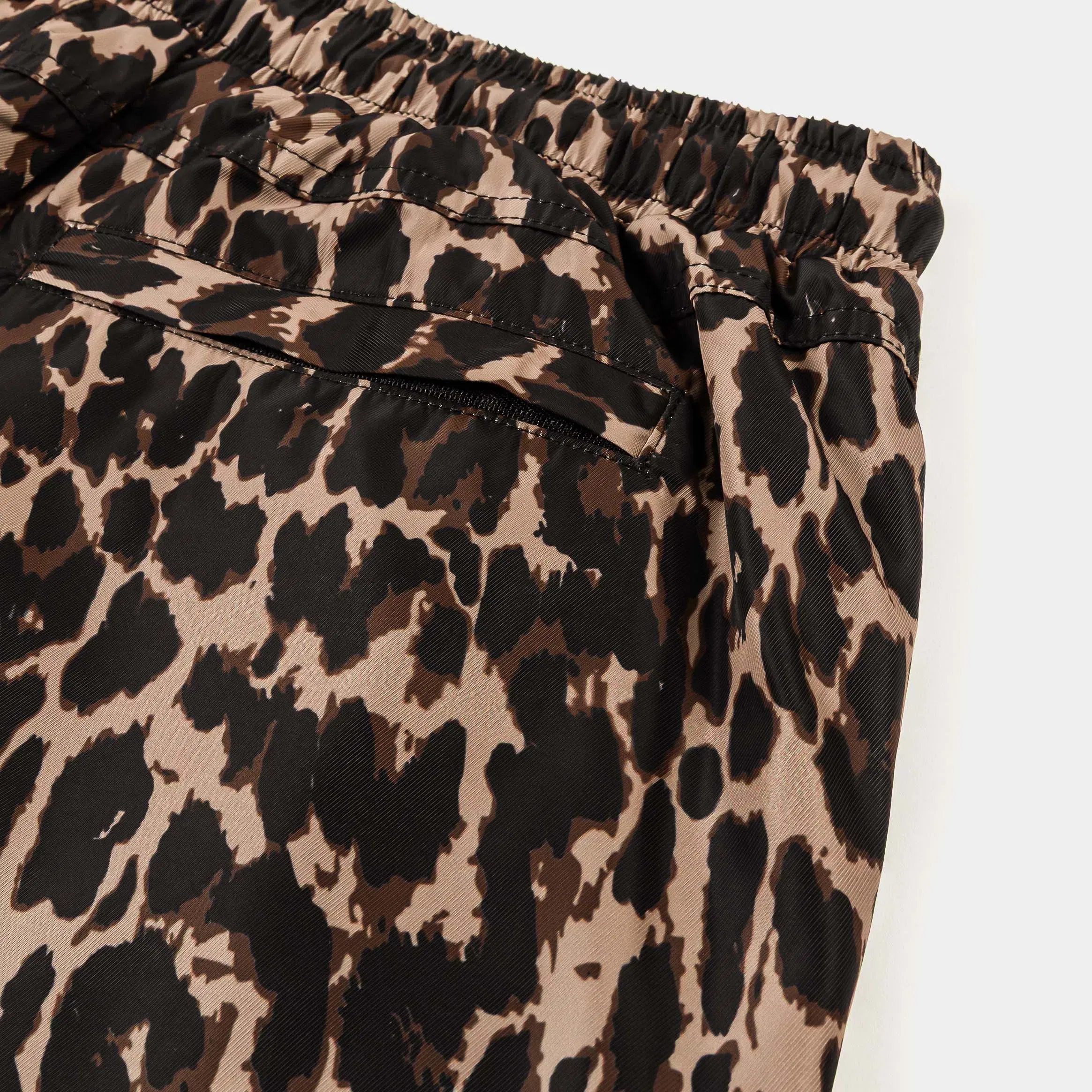 MAISON ARTICLE Leopard Hybrid Mens Shorts (Brown/Beige)