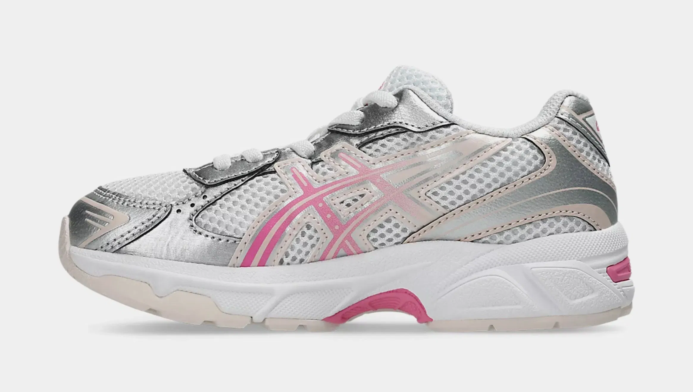 ASICS Gel 1130 Preschool Running Shoes (White/Dragon Fruit)