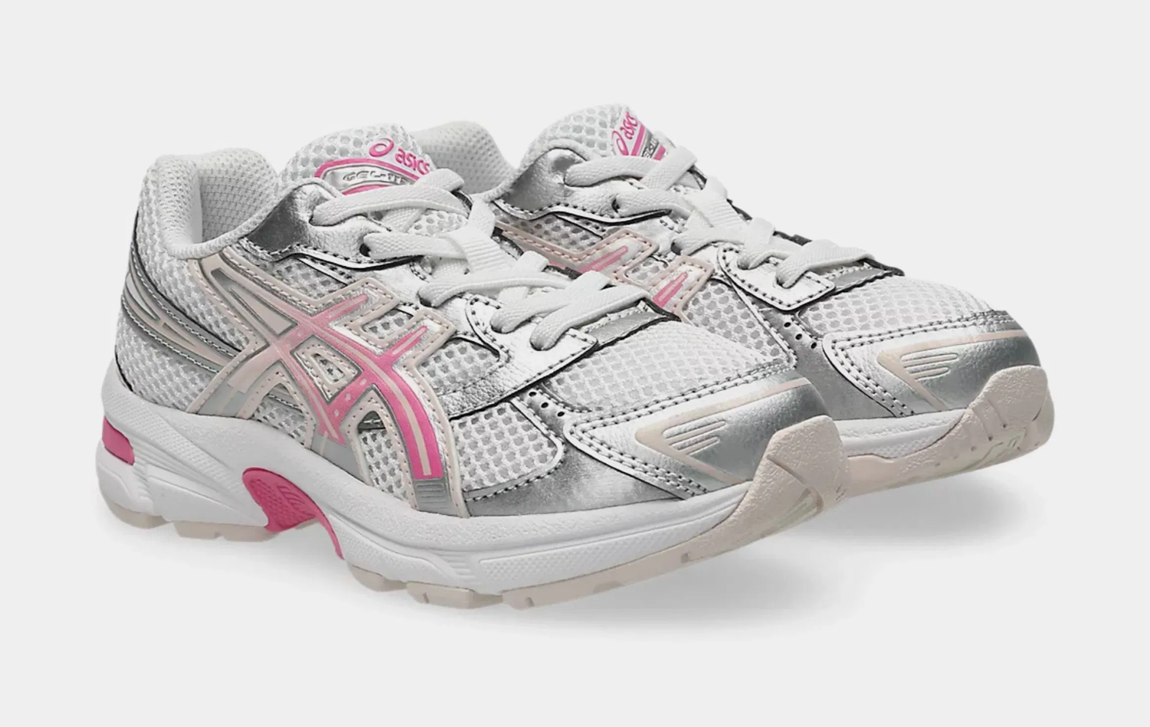 ASICS Gel 1130 Preschool Running Shoes (White/Dragon Fruit)