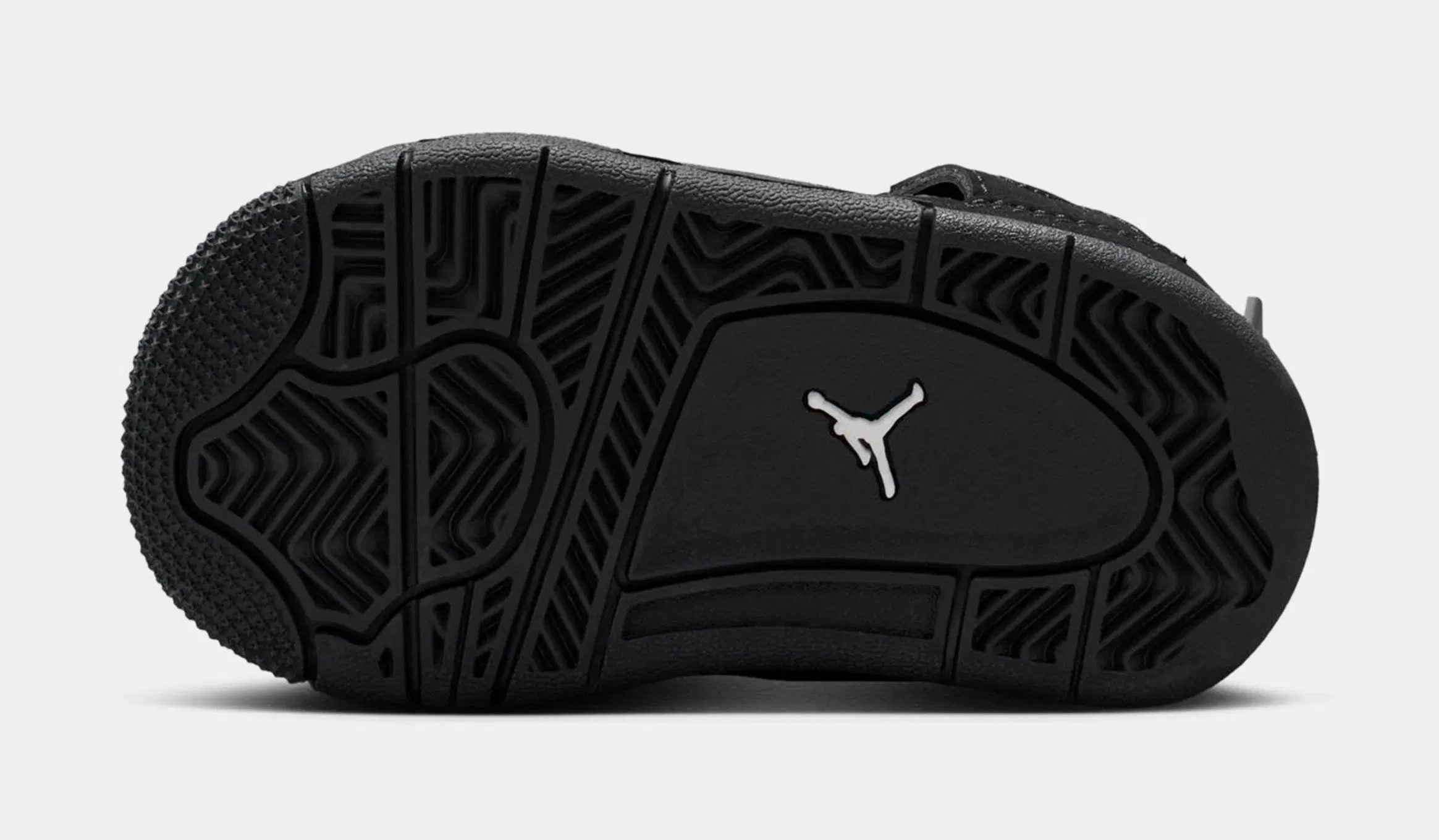Air Jordan 4 Retro Black Cat Infant Toddler Lifestyle Shoes (Black/Black/Light Graphite)