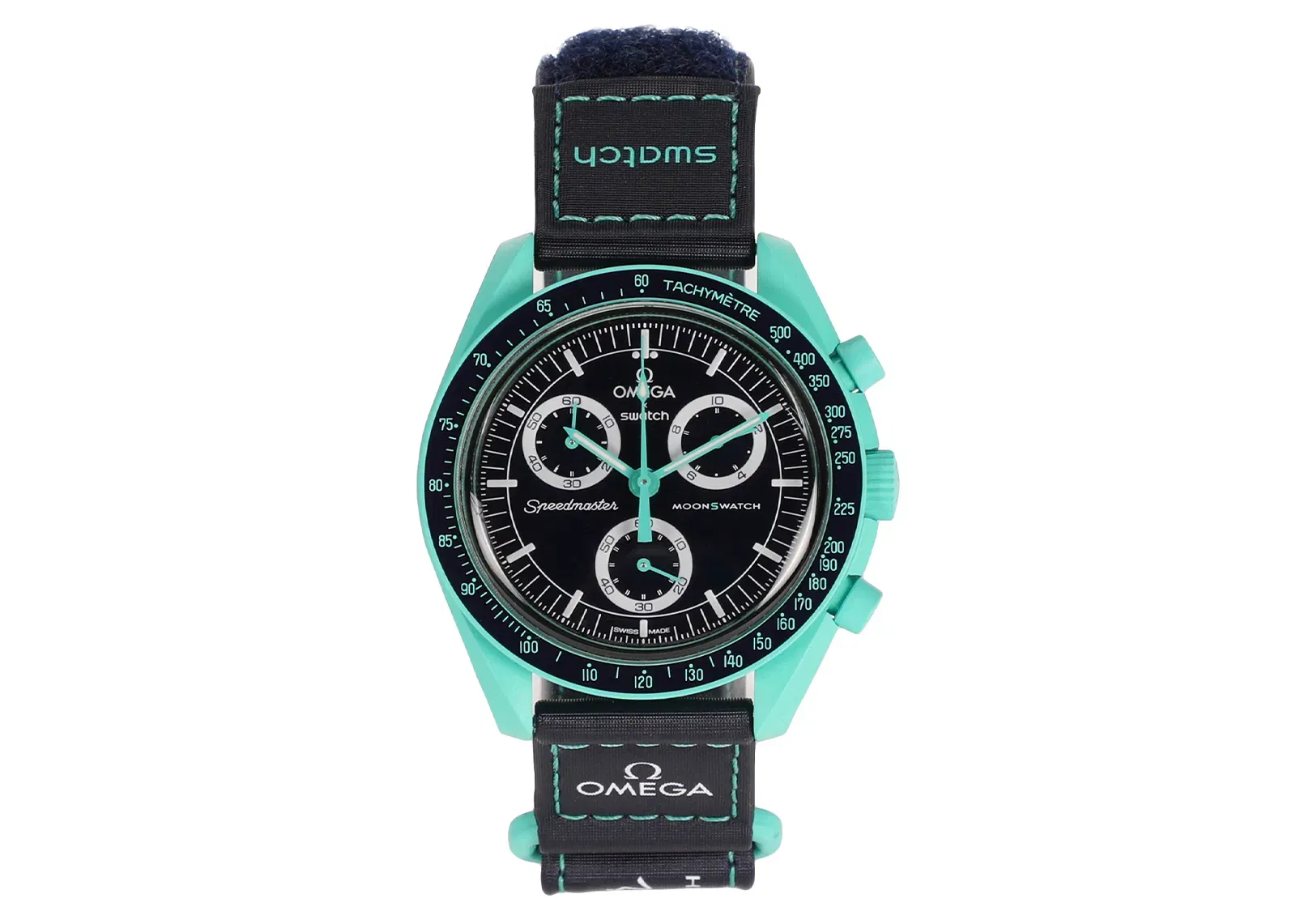 Swatch x Omega Bioceramic Moonswatch Mission On Earth Polar Lights SO33L103