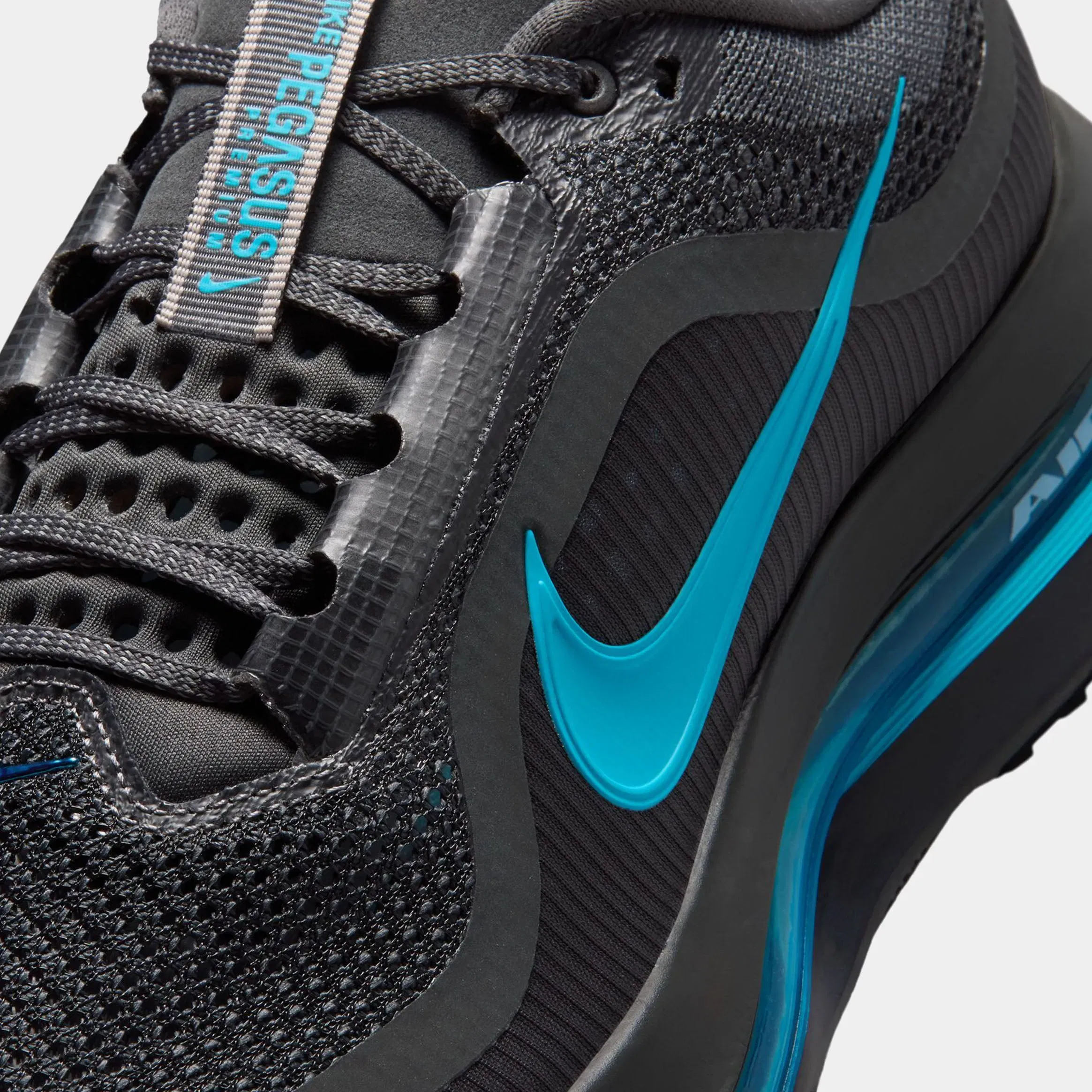 Nike Pegasus Premium Mens Running Shoes (Anthracite/light Current Blue/College Grey)