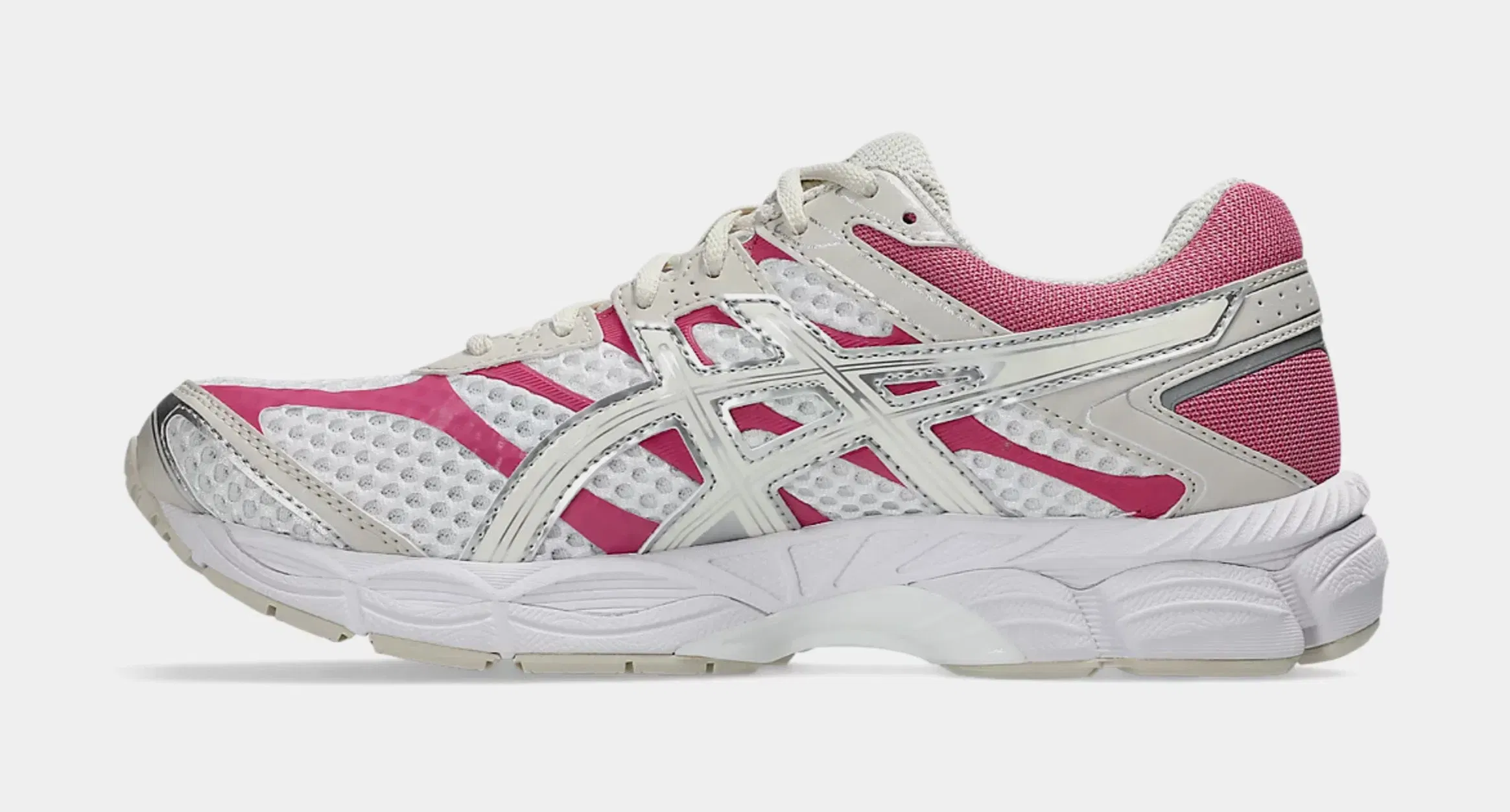 ASICS Gel Cumulus 16 Mens Running Shoes (Cream/Pink)