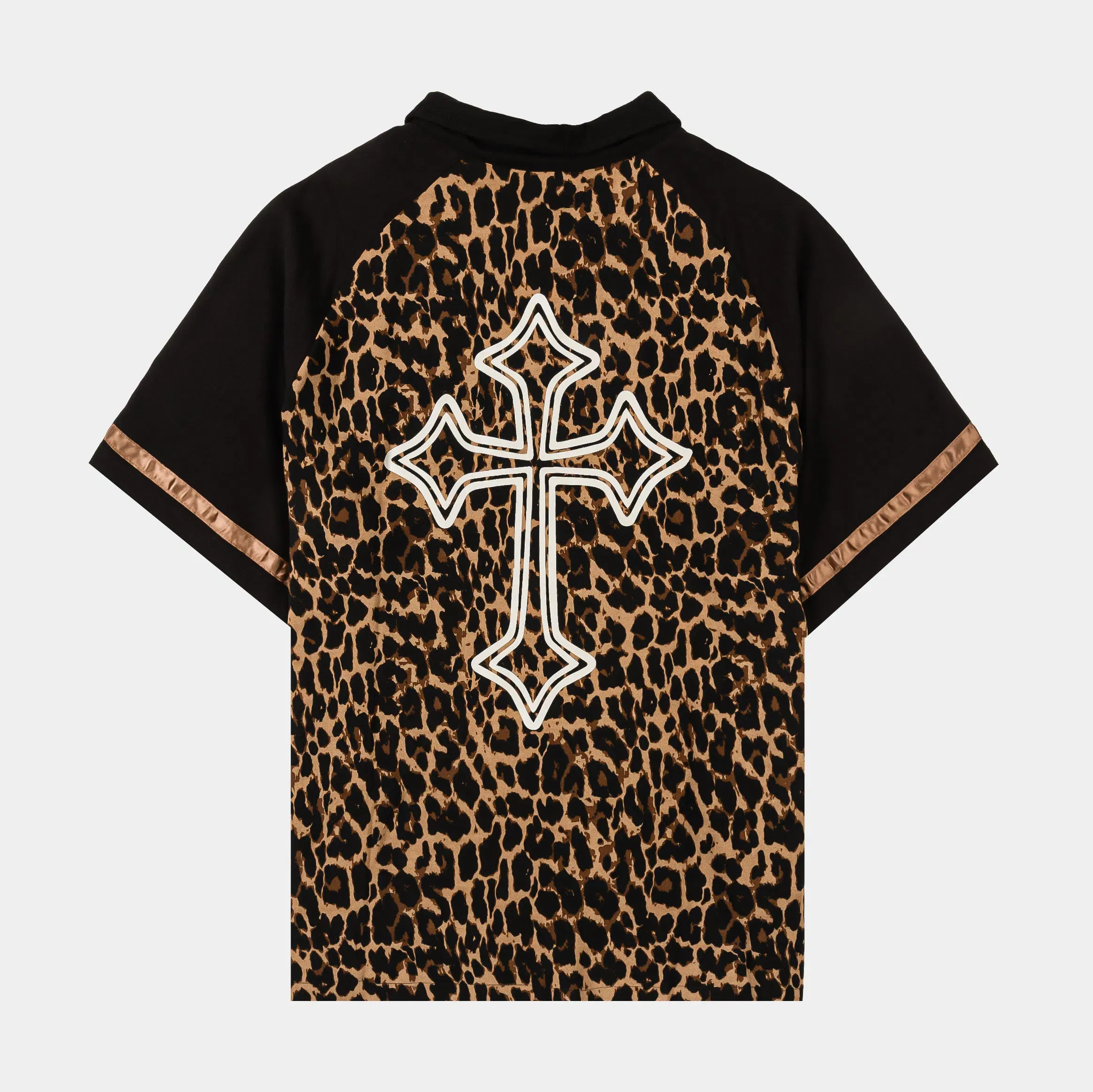 MAISON ARTICLE Leopard Mesh Mens Jersey (Brown/Beige)