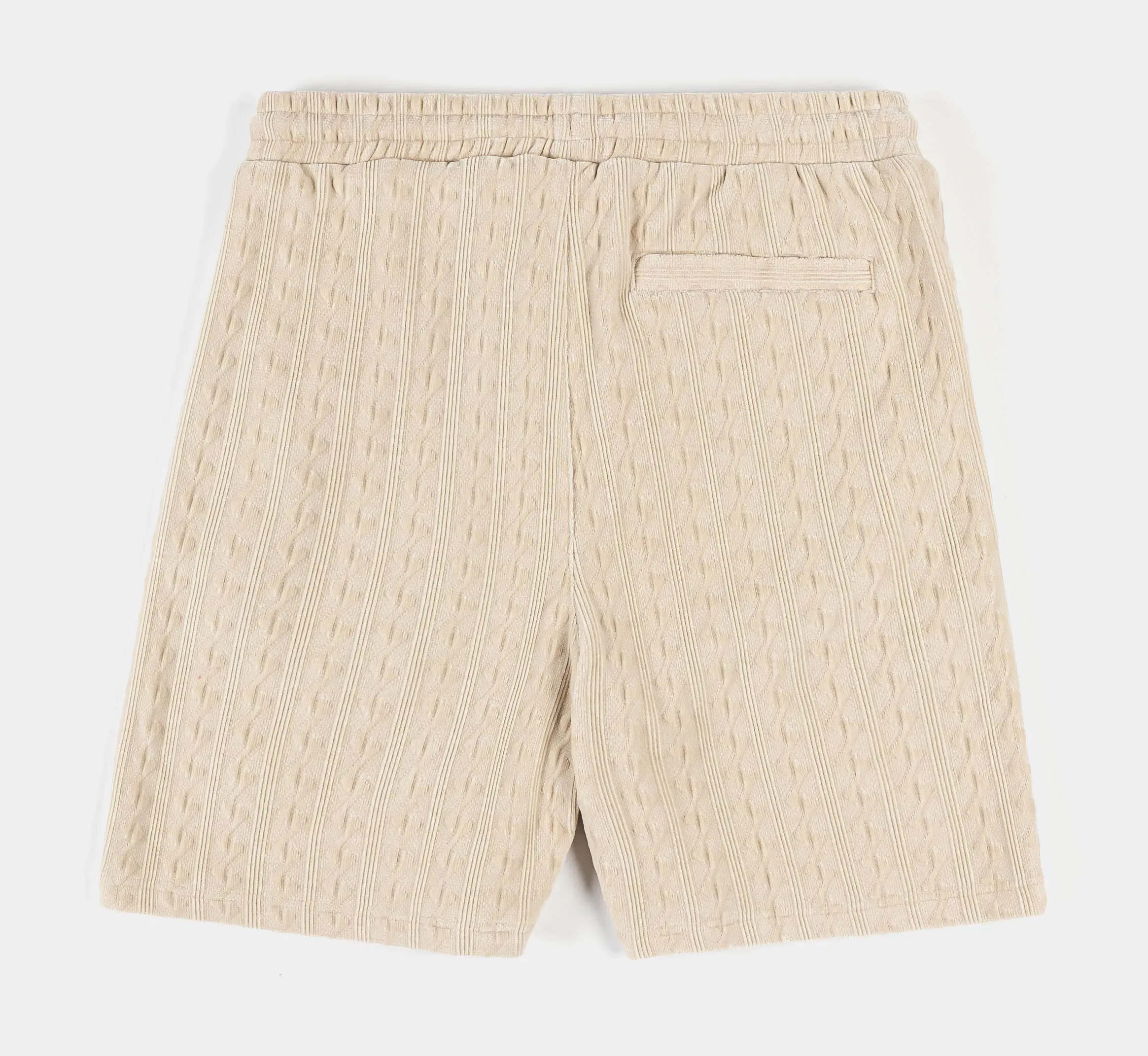 MAISON ARTICLE Chenille Mens Shorts (Cream)