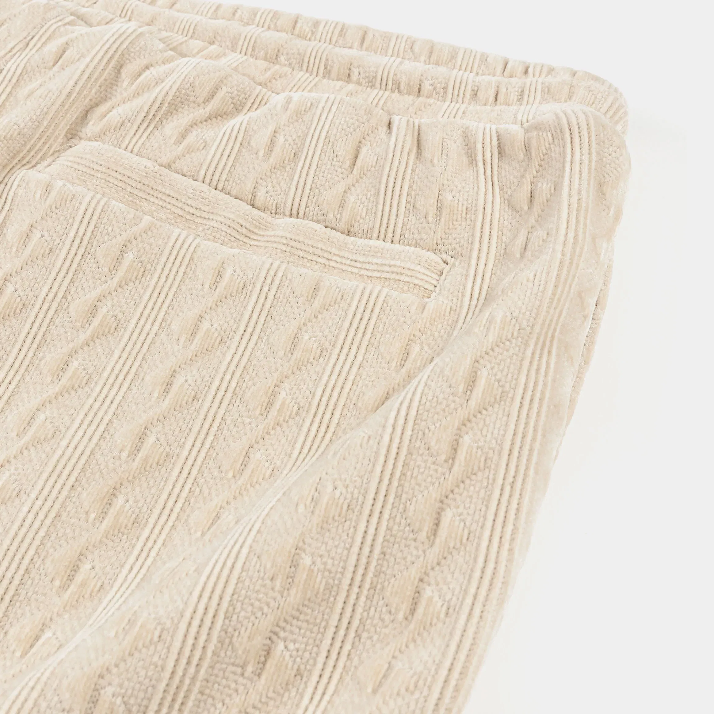 MAISON ARTICLE Chenille Mens Shorts (Cream)
