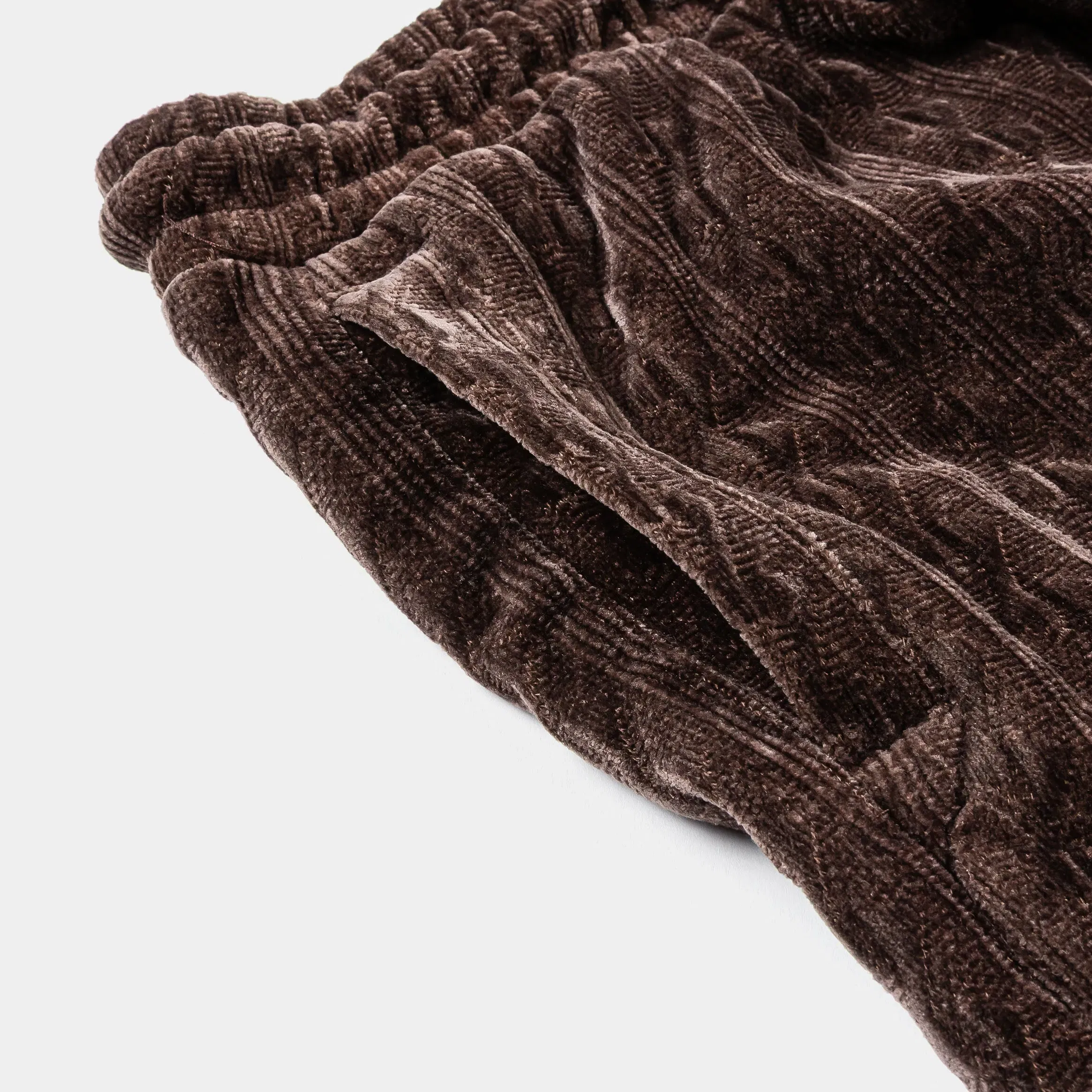 MAISON ARTICLE Chenille Mens Shorts (Brown)