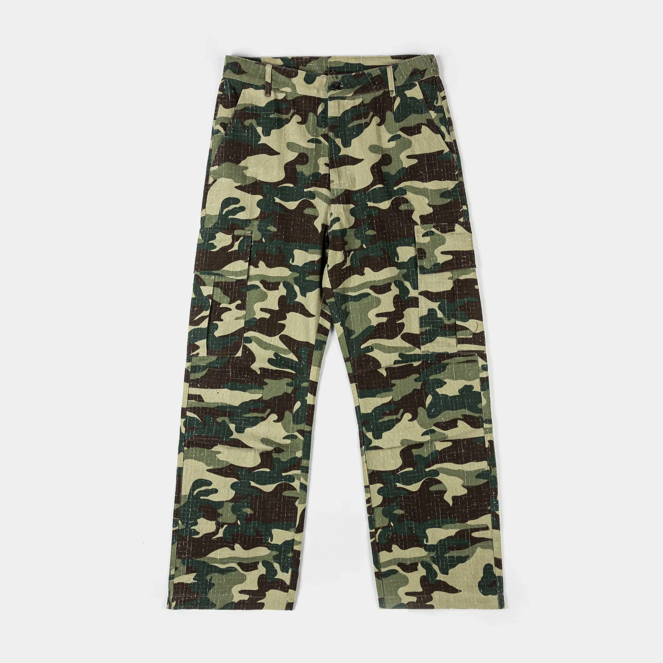 MAISON ARTICLE Army Camo Cargo Mens Pants (Green/Brown)