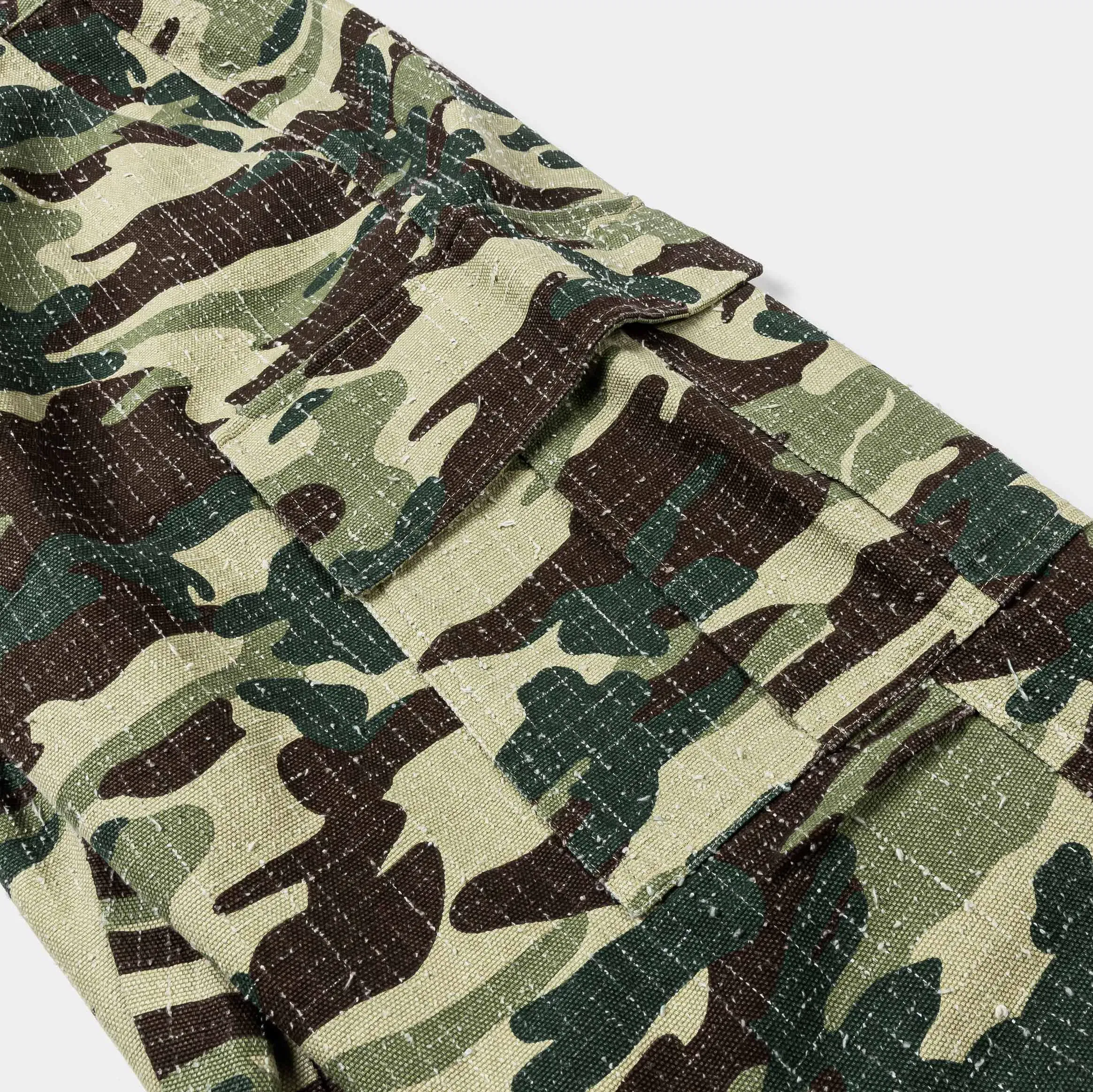 MAISON ARTICLE Army Camo Cargo Mens Pants (Green/Brown)
