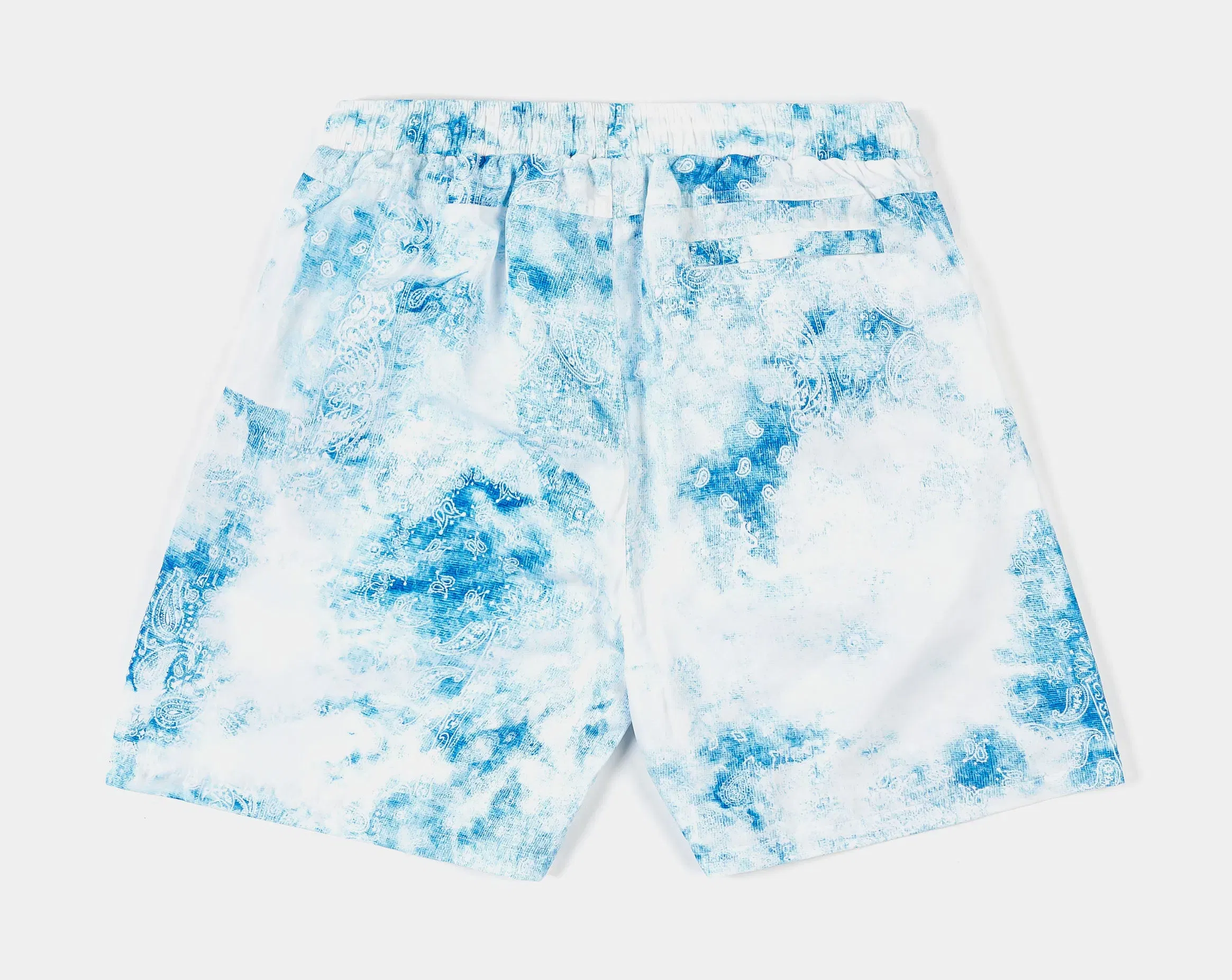 MAISON ARTICLE Tie Dye Paisley Hybrid Mens Shorts (Blue/White)