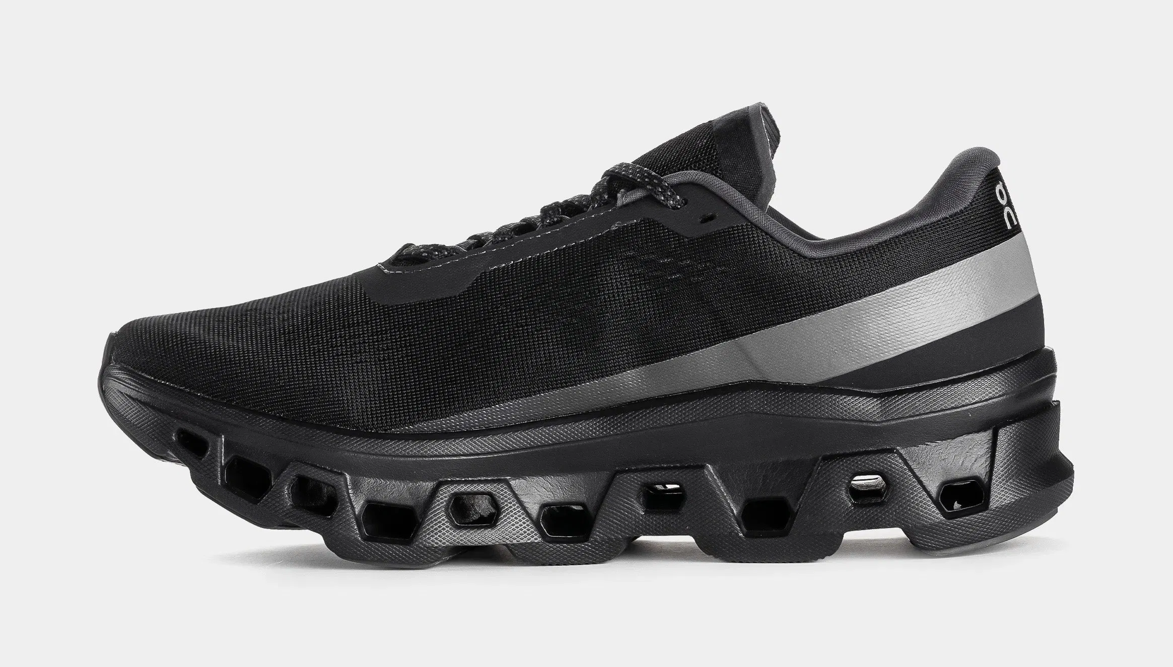 On Running Cloudmonster 1 Mens Running Shoes (Black/Grey)