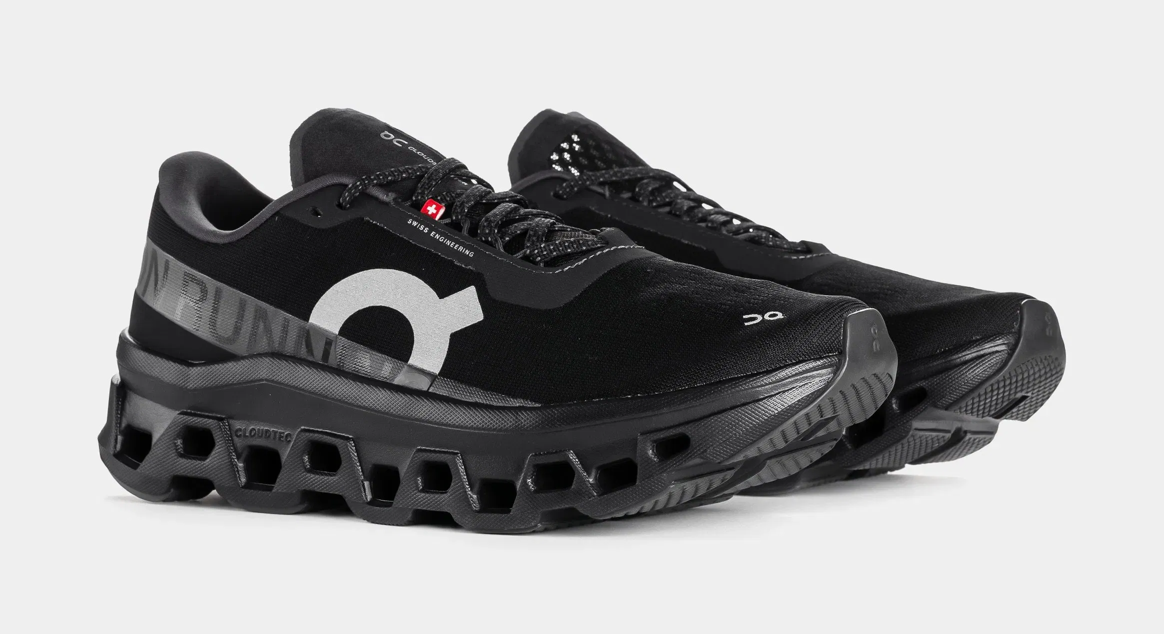 On Running Cloudmonster 1 Mens Running Shoes (Black/Grey)
