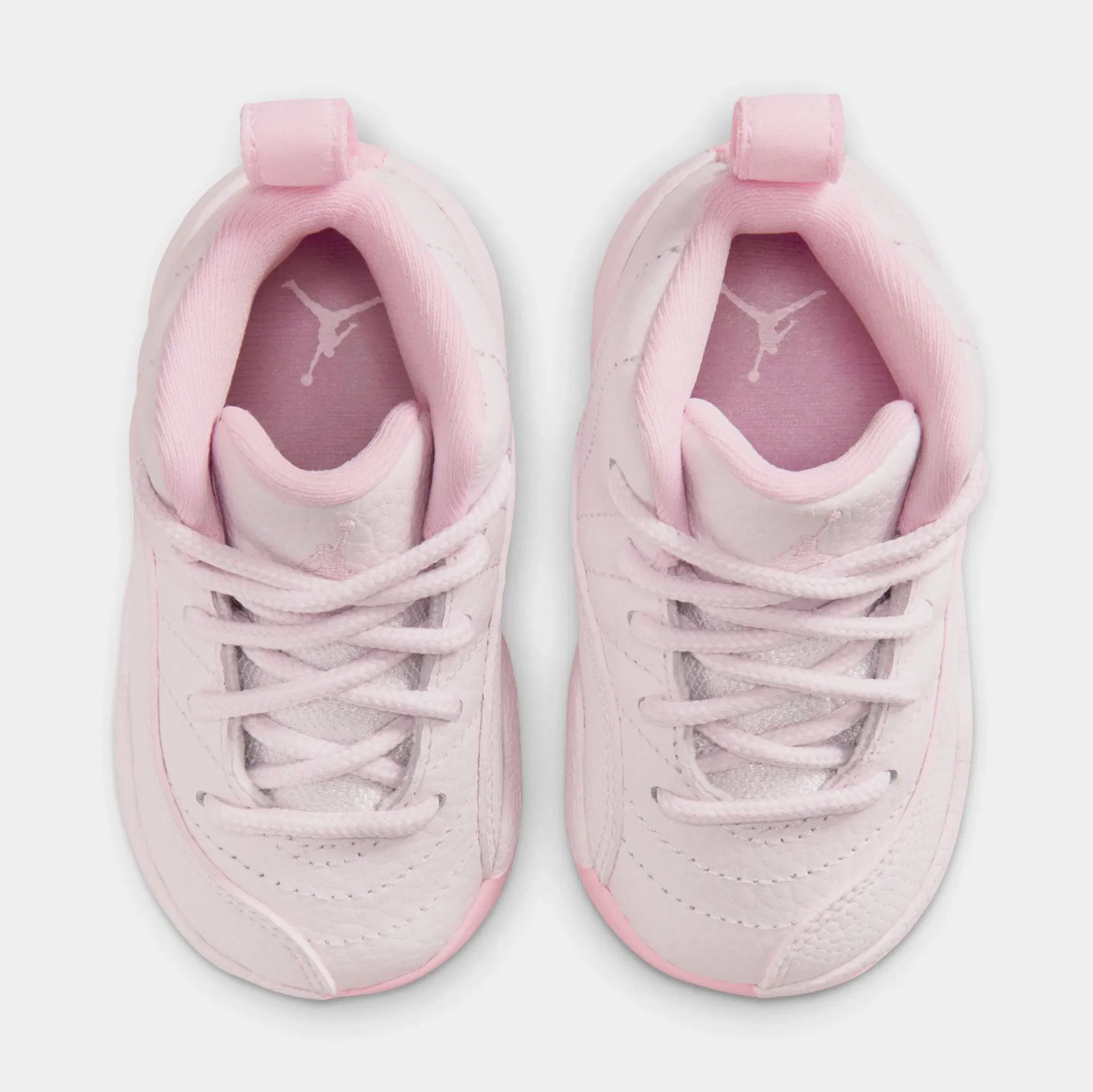 Air Jordan 12 Retro Pearl Pink Infant Toddler Lifestyle Shoes (Pearl Pink/Medium Soft Pink)
