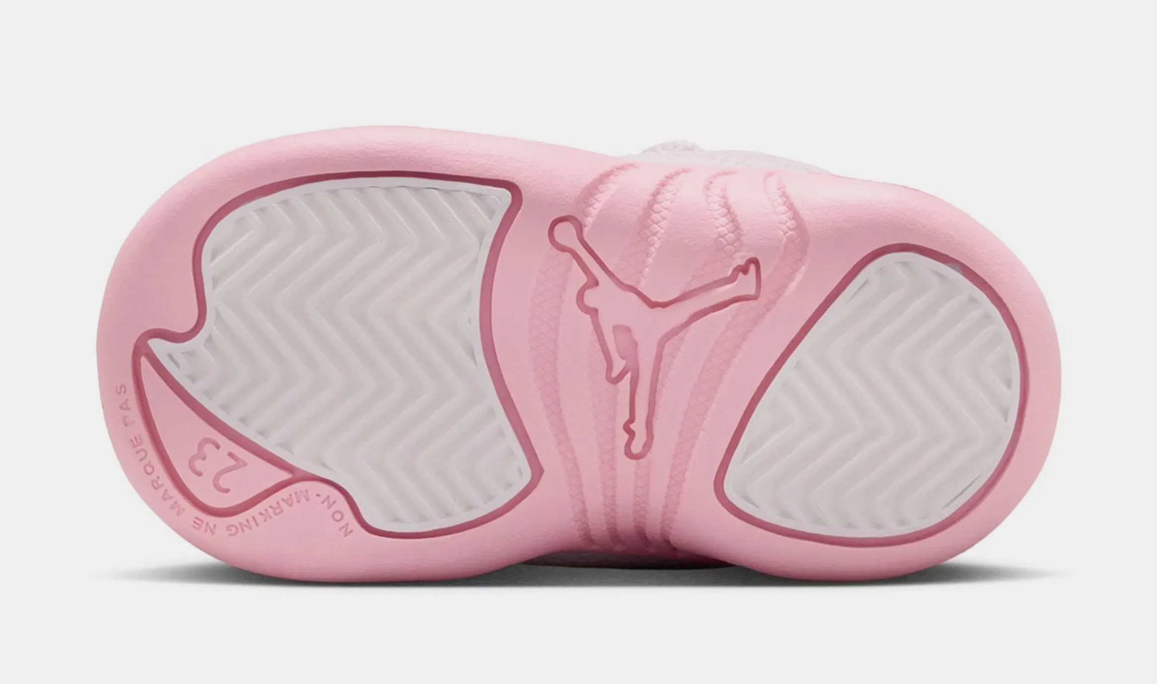 Air Jordan 12 Retro Pearl Pink Infant Toddler Lifestyle Shoes (Pearl Pink/Medium Soft Pink)