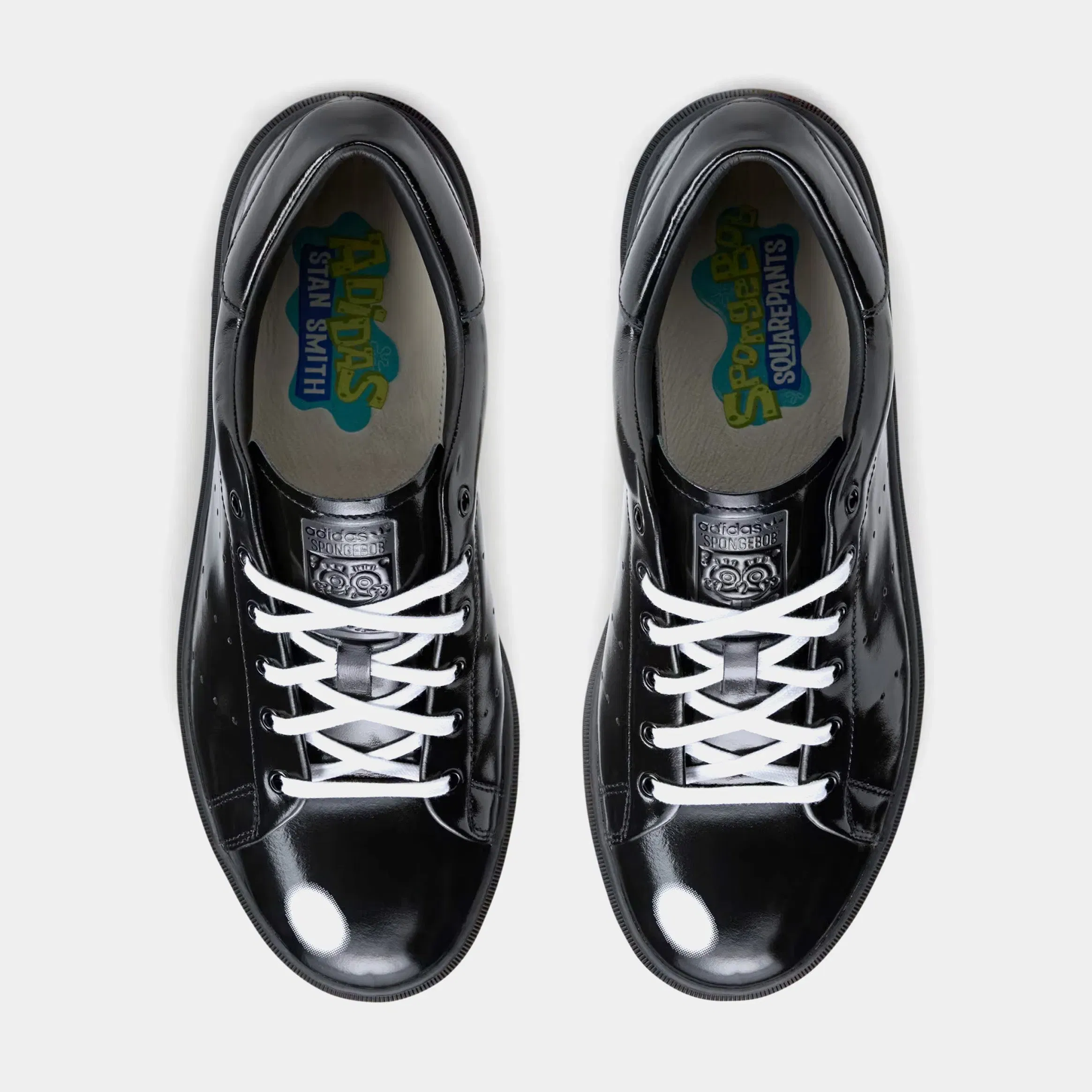 adidas Stan Smith Freizeit Spongebob Mens Lifestyle Shoes (Core Black/Core Black/Cloud White)